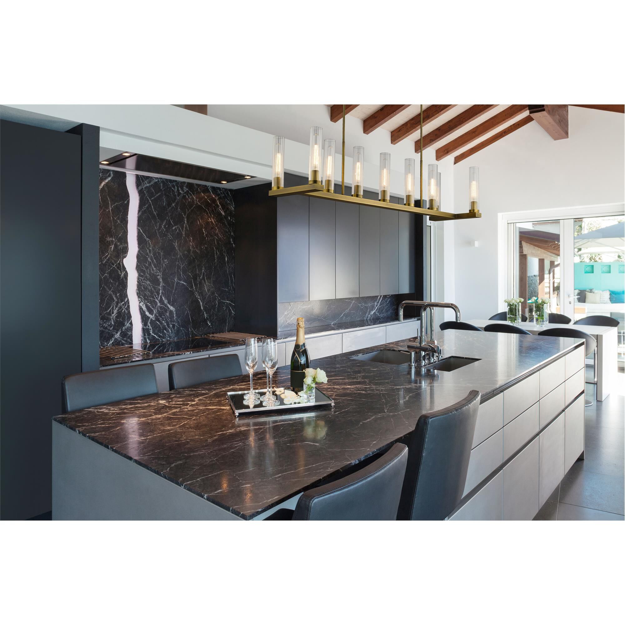 Beau 56 Inch 9 Light Linear Suspension Light by Z-Lite