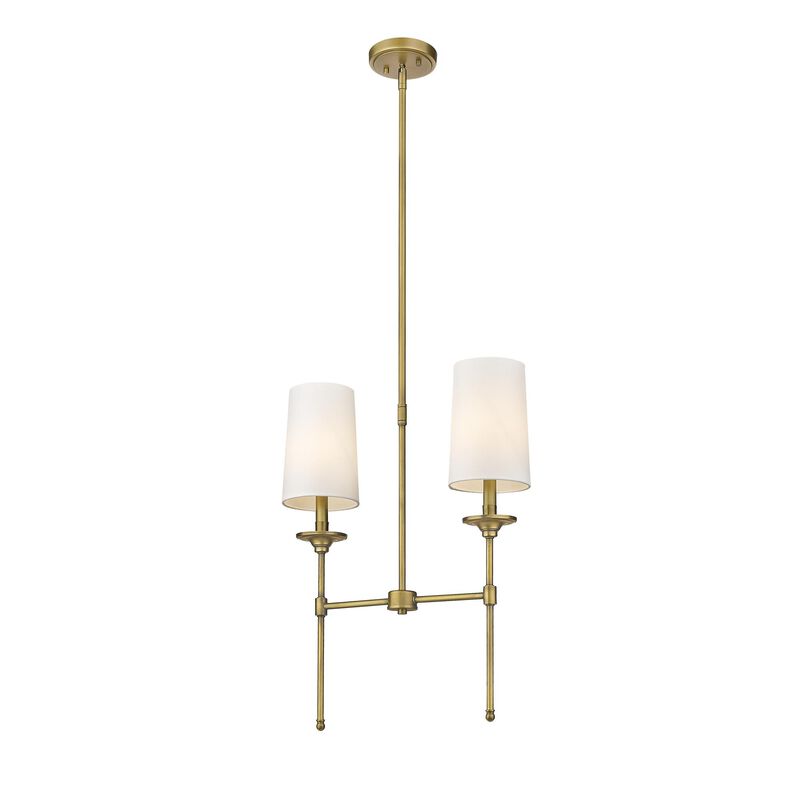 Emily 19 Inch 2 Light Linear Suspension Light by Z-Lite