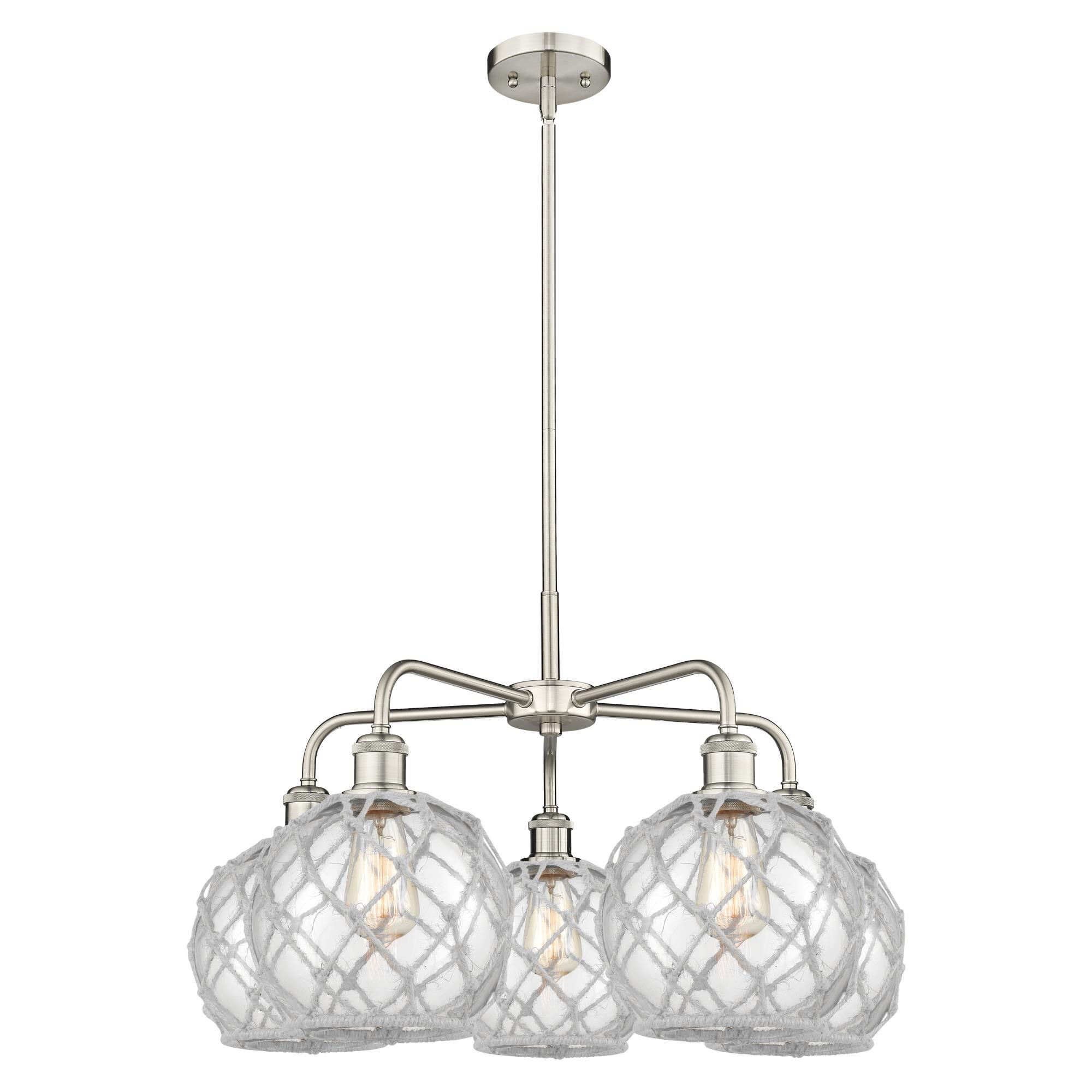 Bruno Marashlian Farmhouse Rope 27 Inch Chandelier by Innovations Lighting