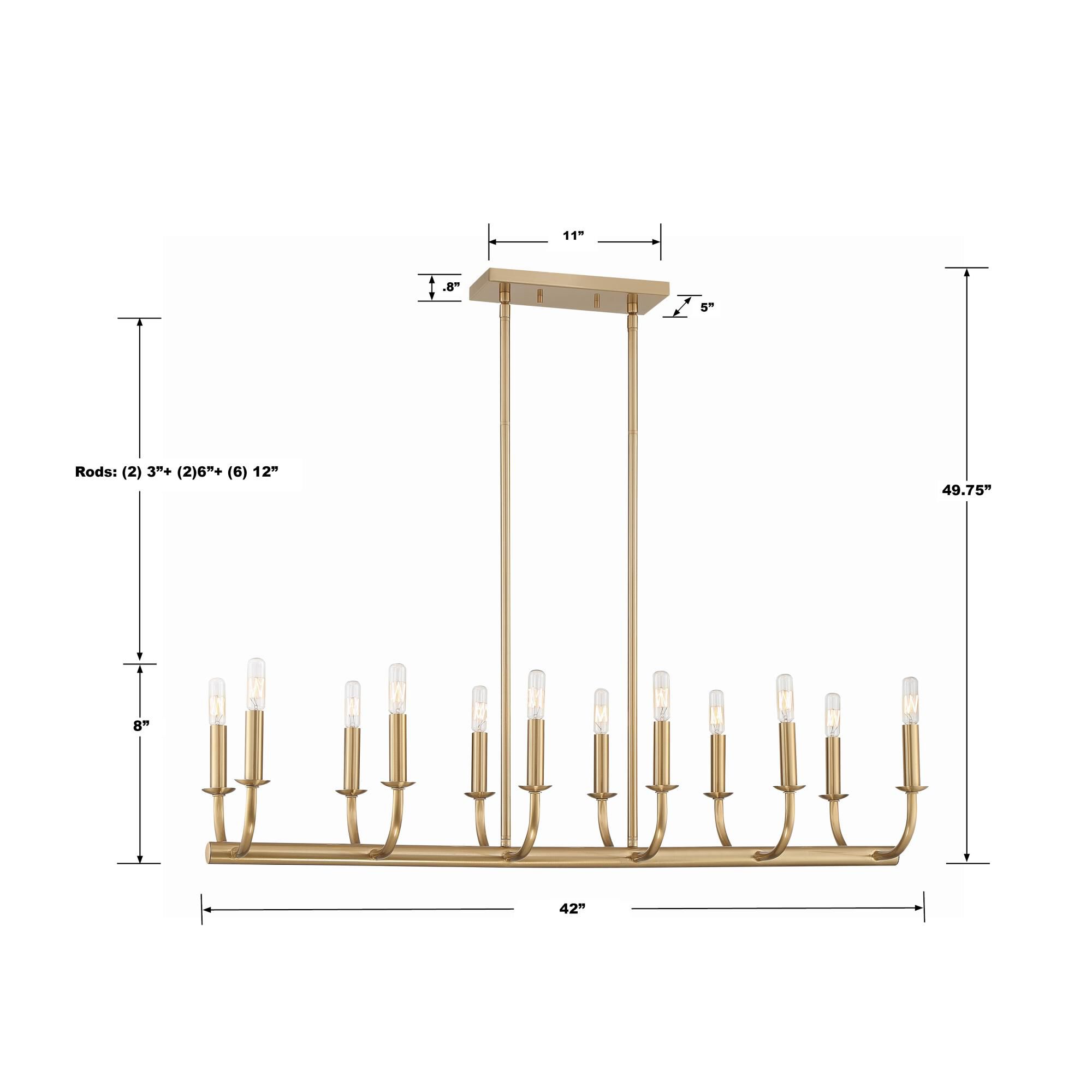 Shown in Aged Brass finish