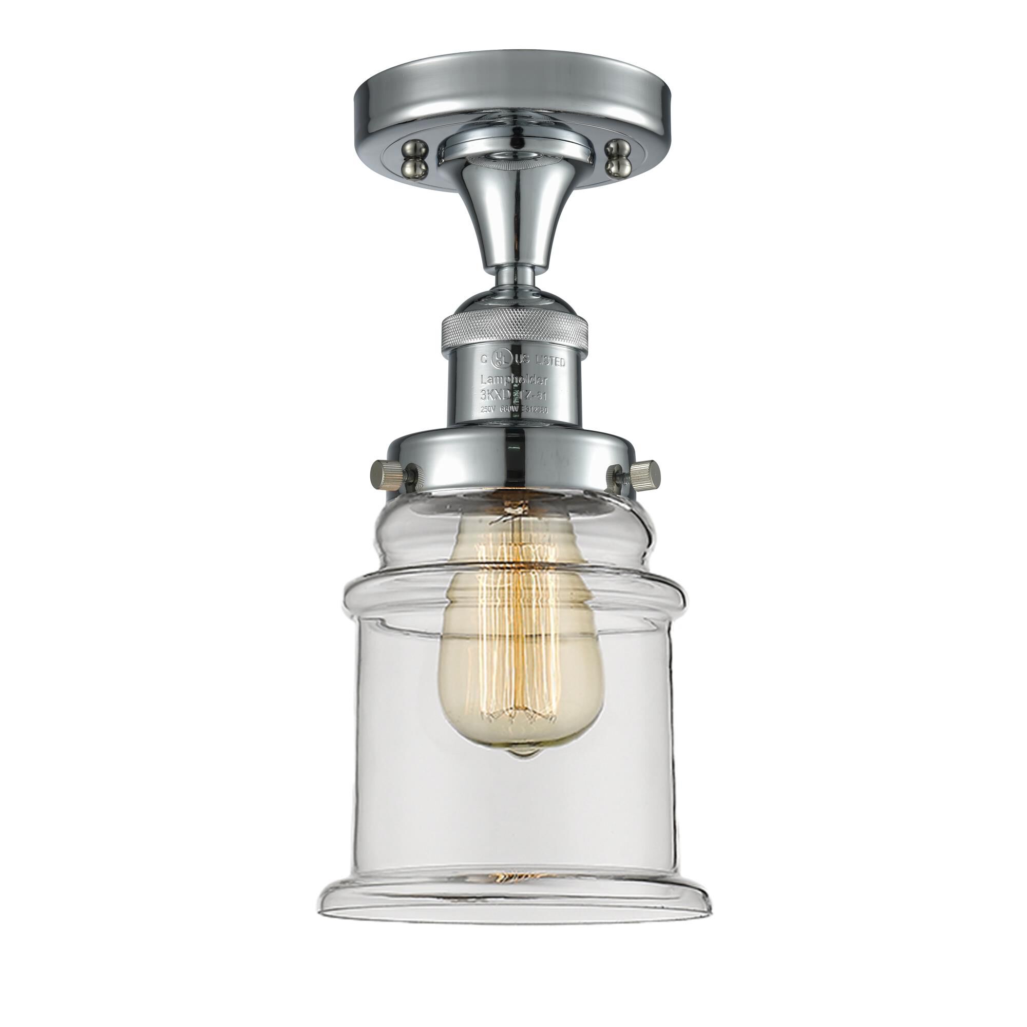 Bruno Marashlian Canton 6 Inch 1 Light Semi Flush Mount by Innovations Lighting