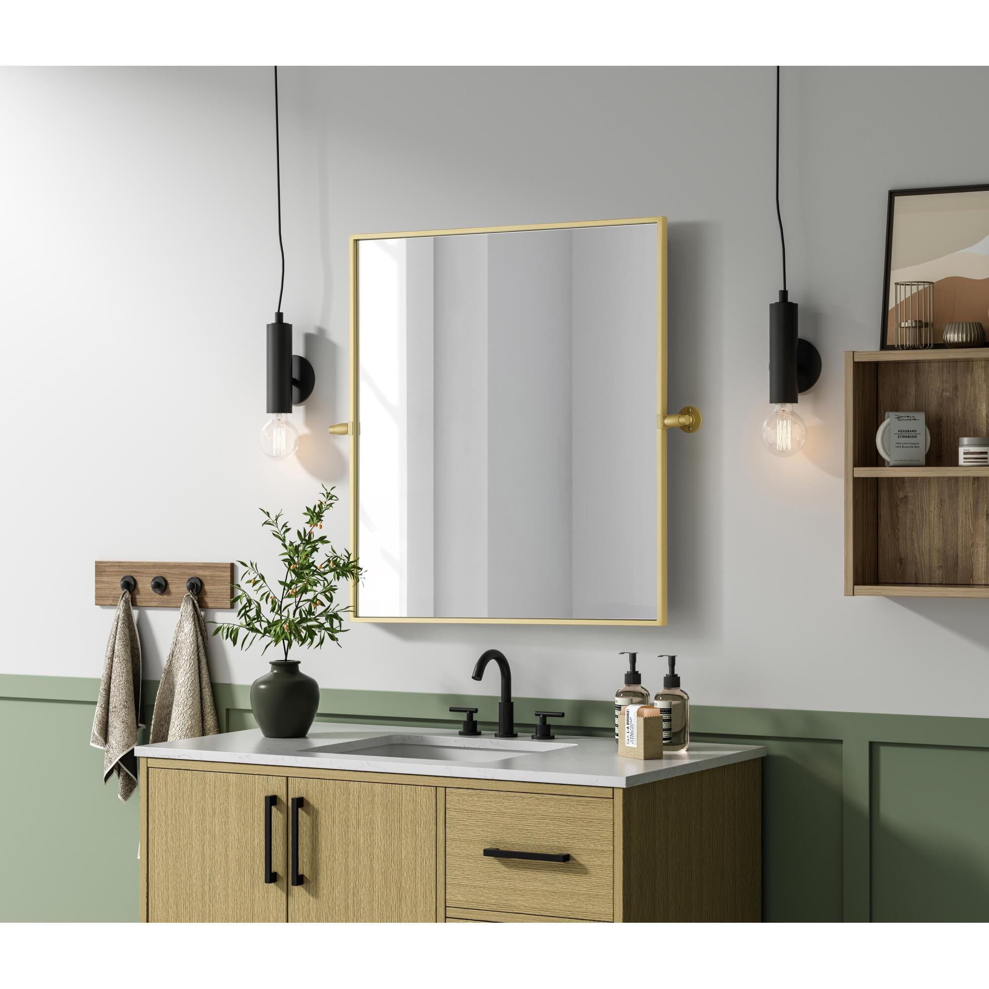 Shown in Brass finish