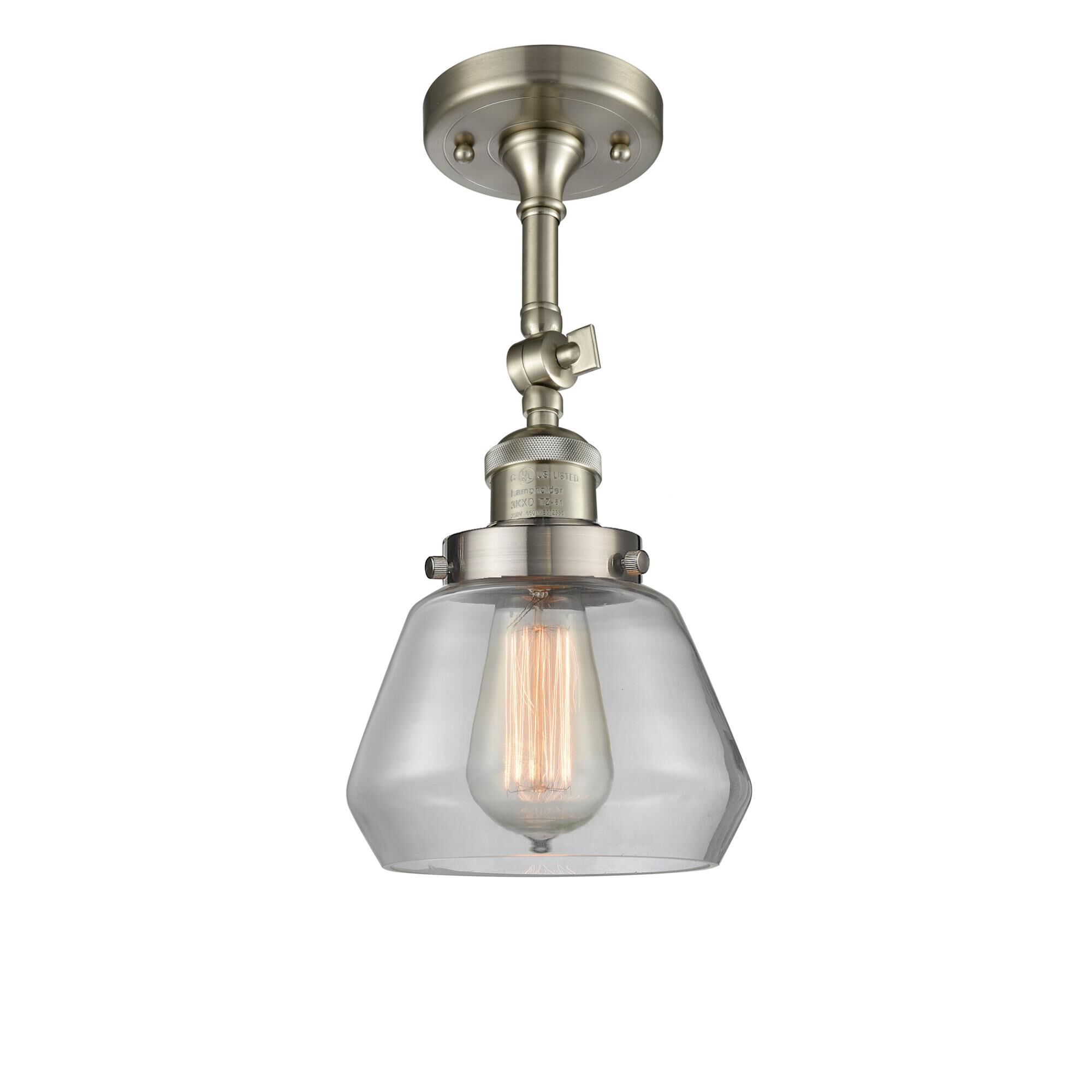 Bruno Marashlian Fulton 7 Inch 1 Light Semi Flush Mount by Innovations Lighting