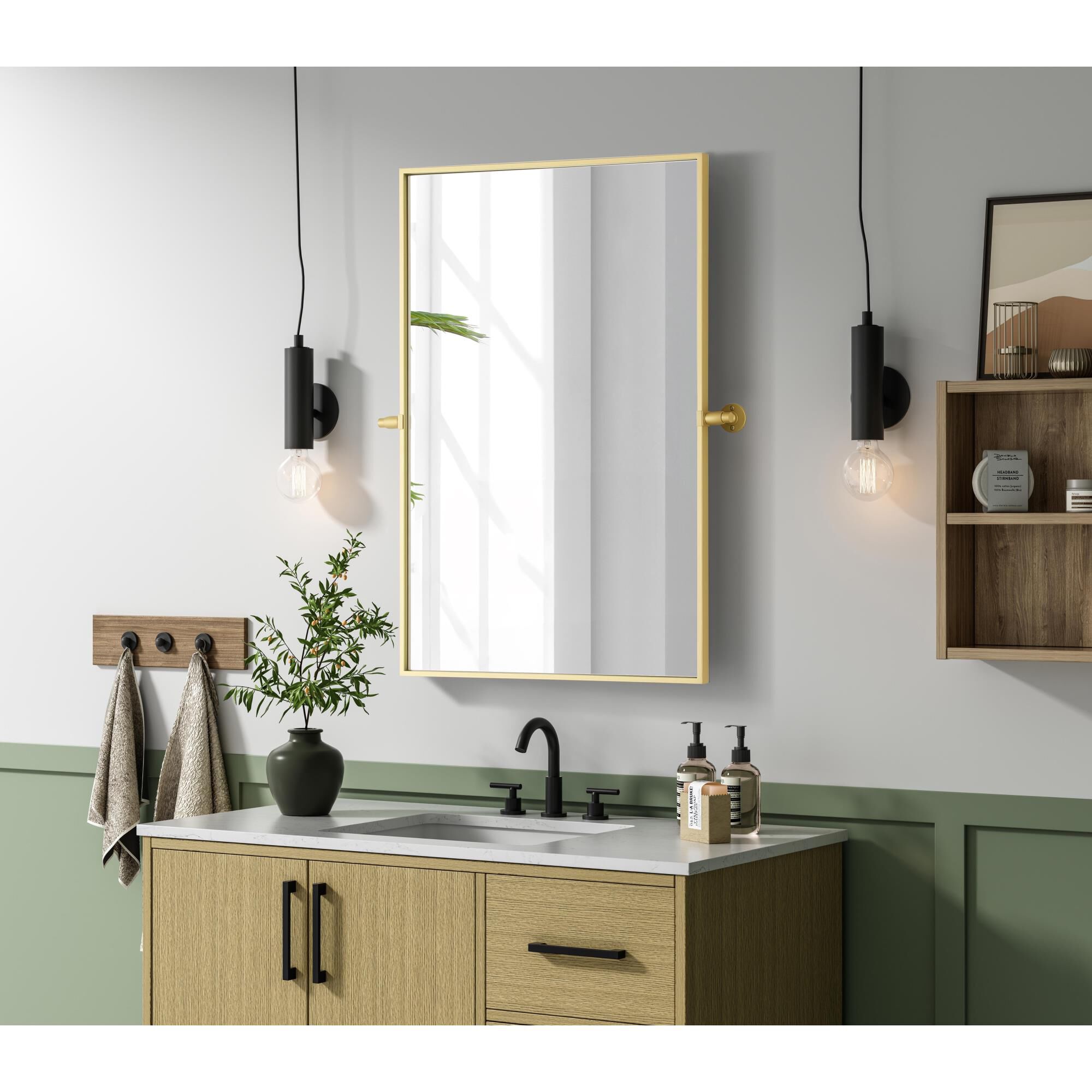 Shown in Brass finish