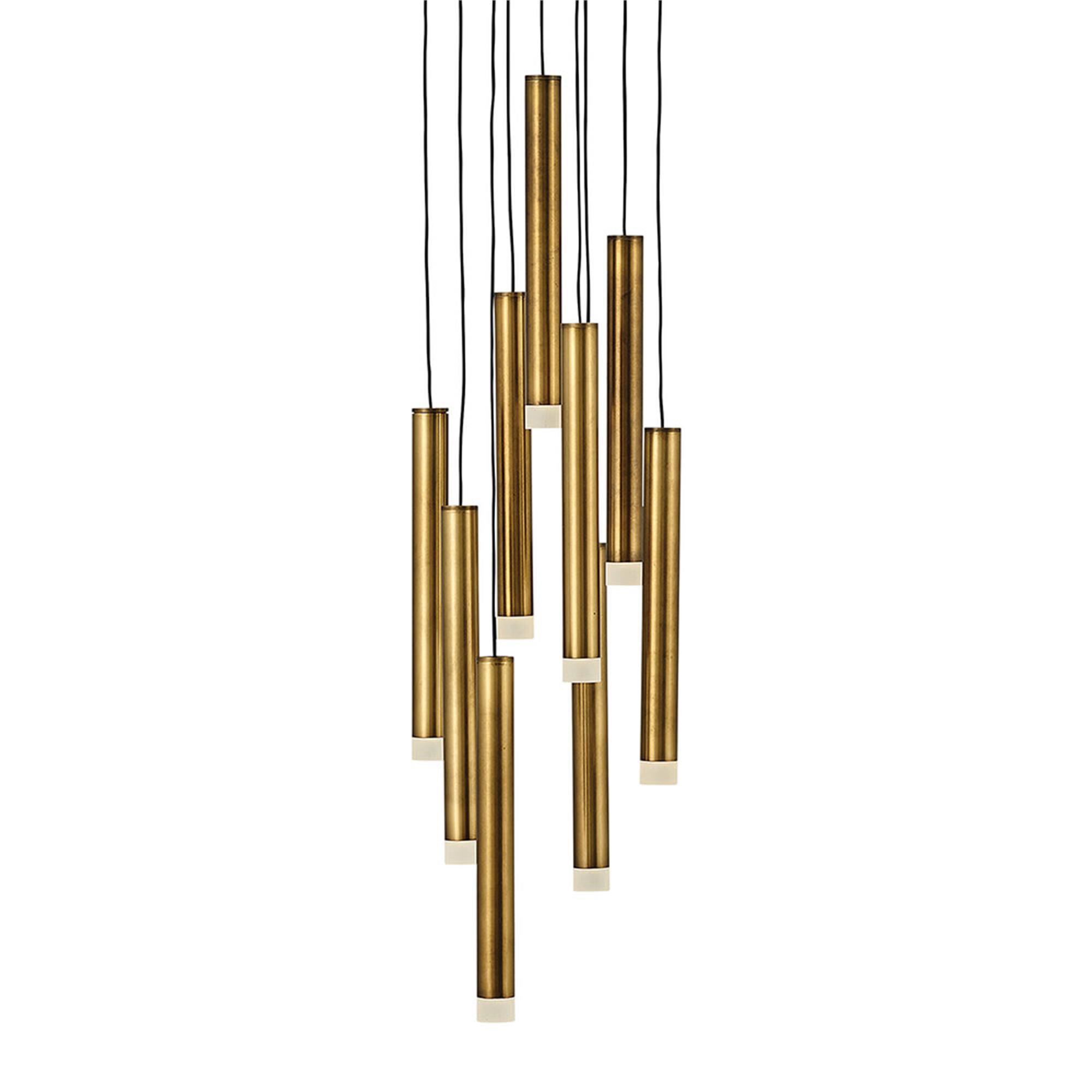 Shown in Heritage Brass finish and Heritage Brass glass and Black accent