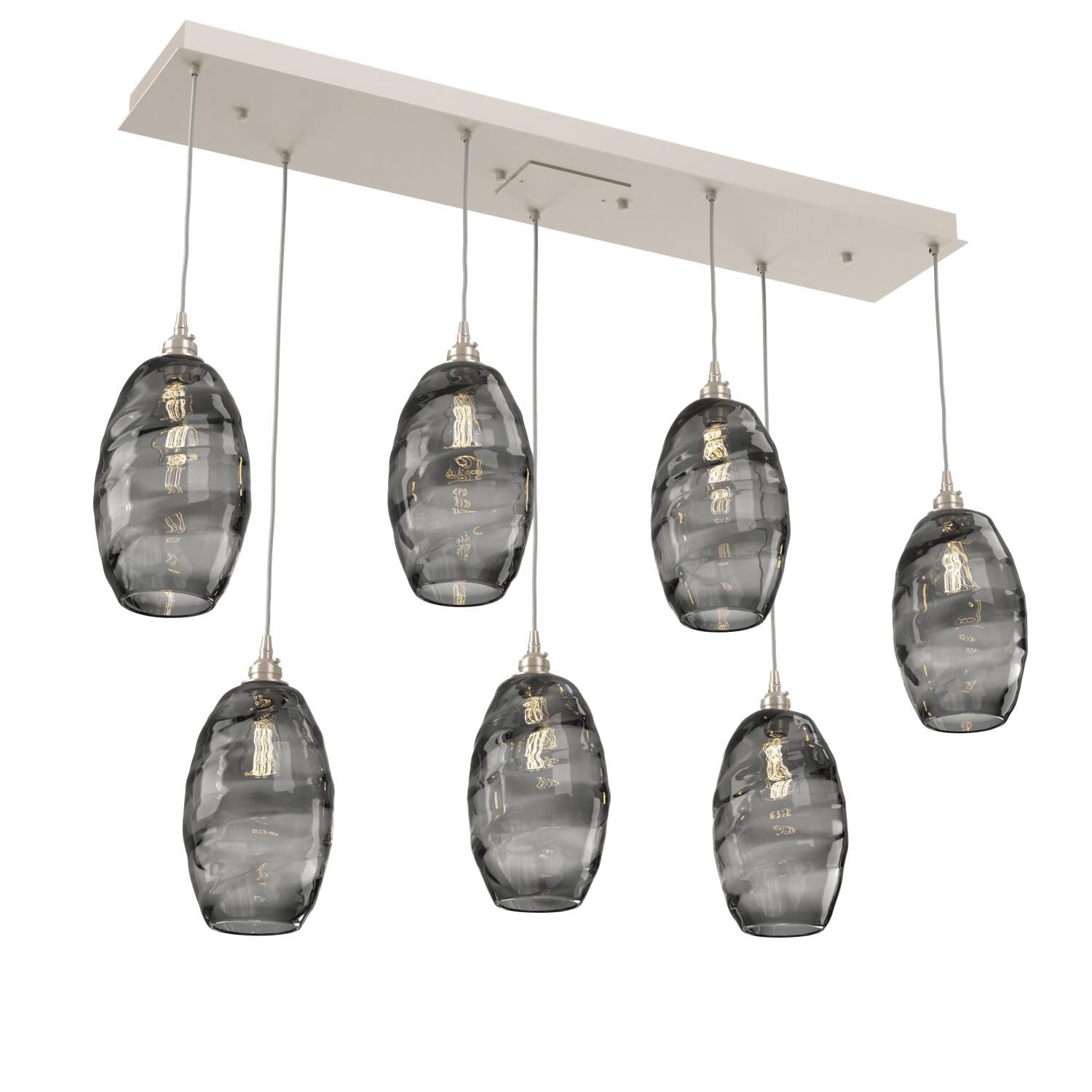 Ellisse Linear Suspension Light by Hammerton Studio