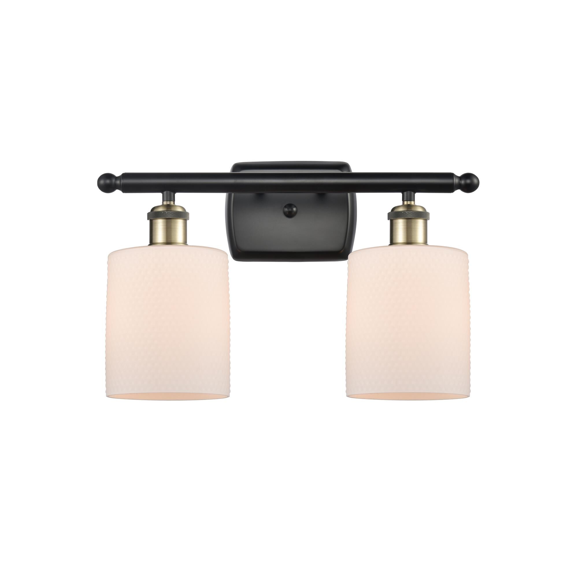 Shown in Black Antique Brass finish and White Water glass