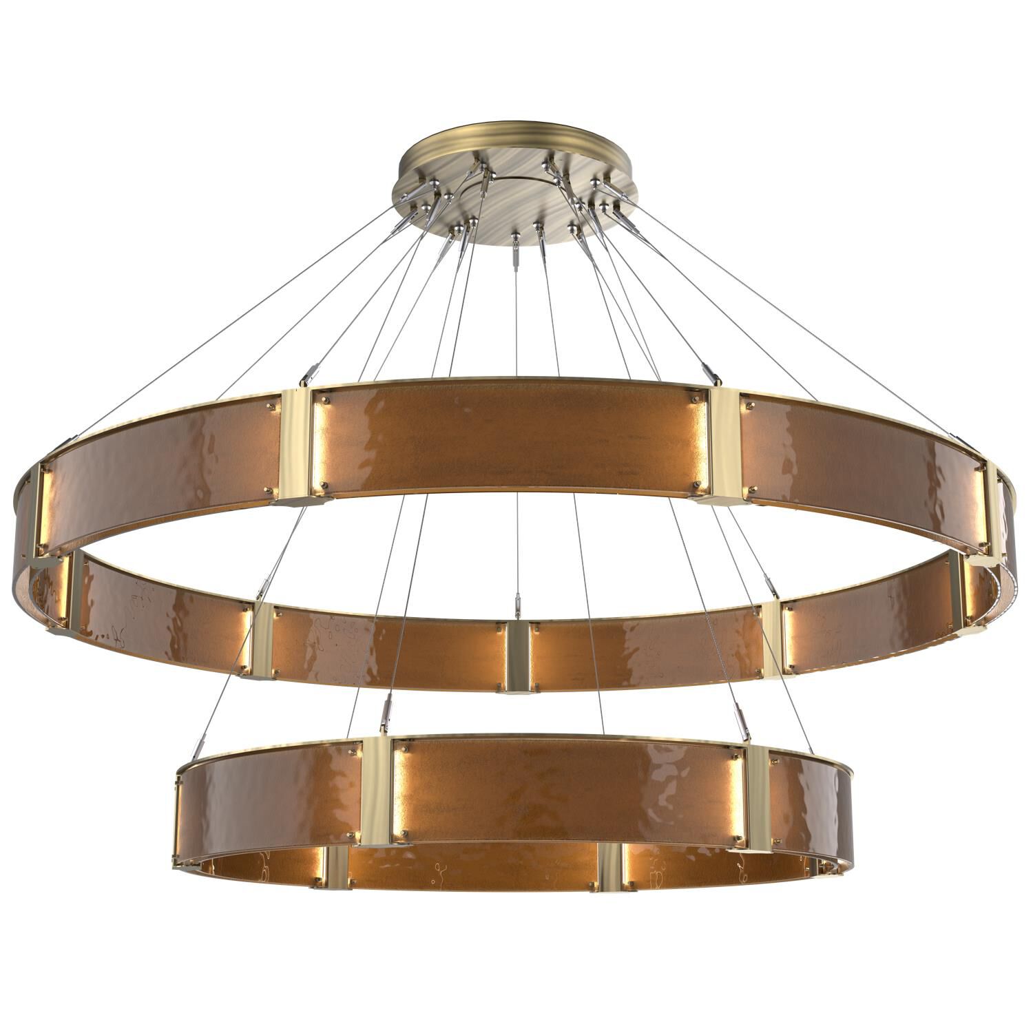 Shown in Heritage Brass finish and Bronze Granite glass