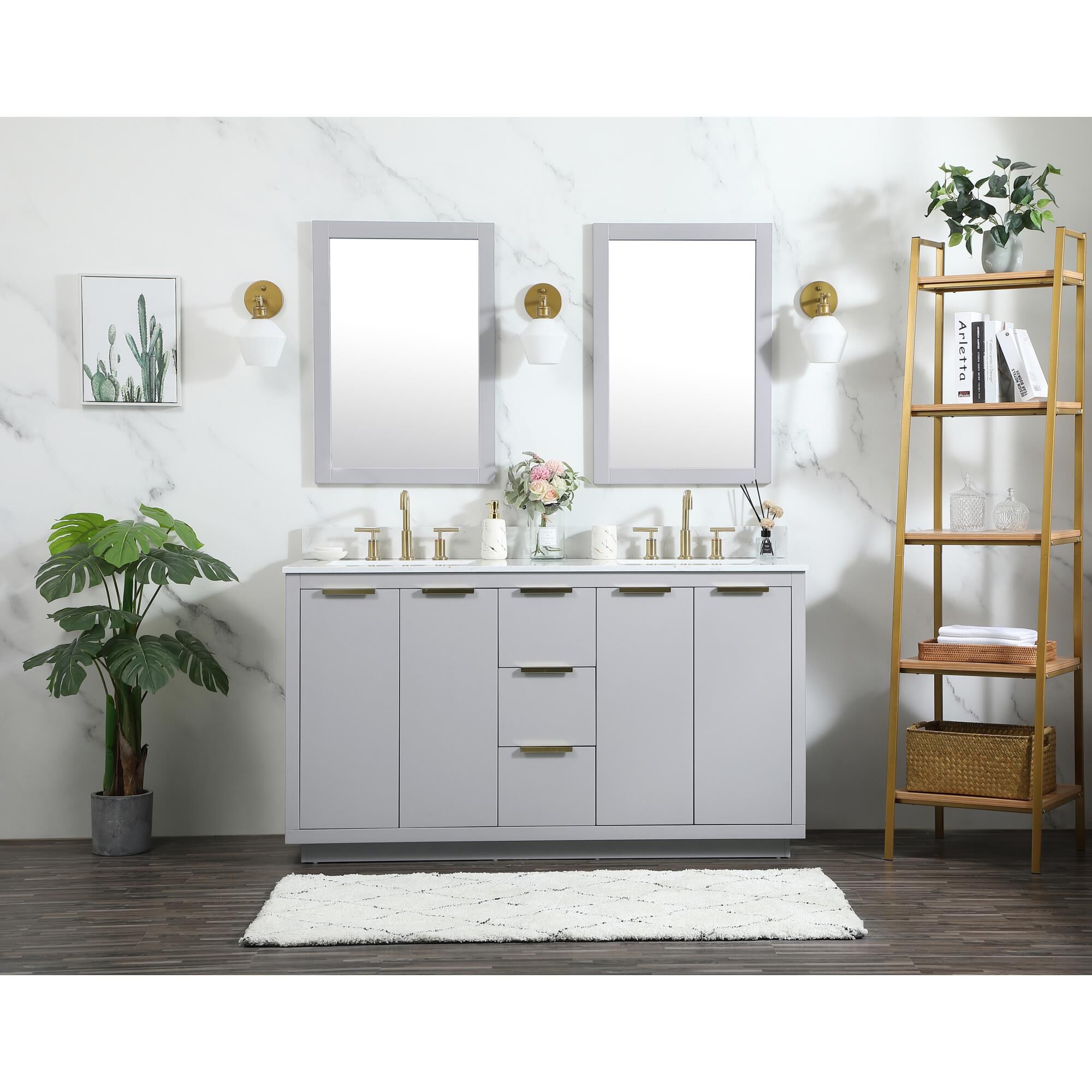 Blake 60 Inch Bath Vanity by Elegant Decor