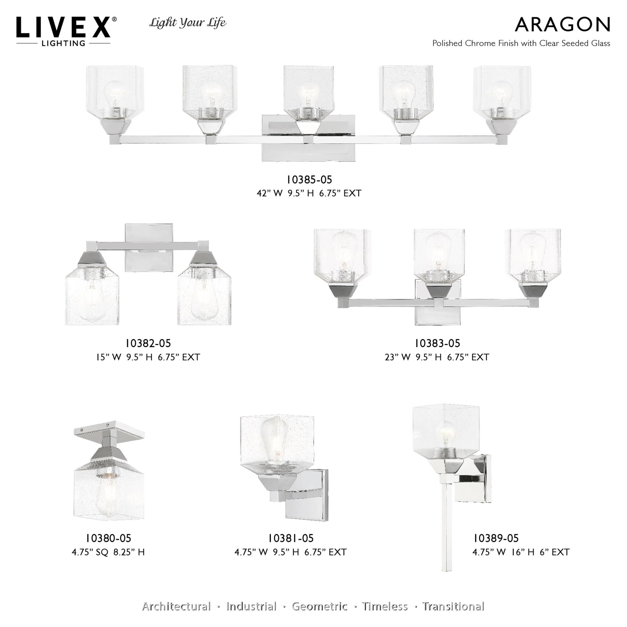 Livex Lighting Aragon 9 Inch Wall Sconce