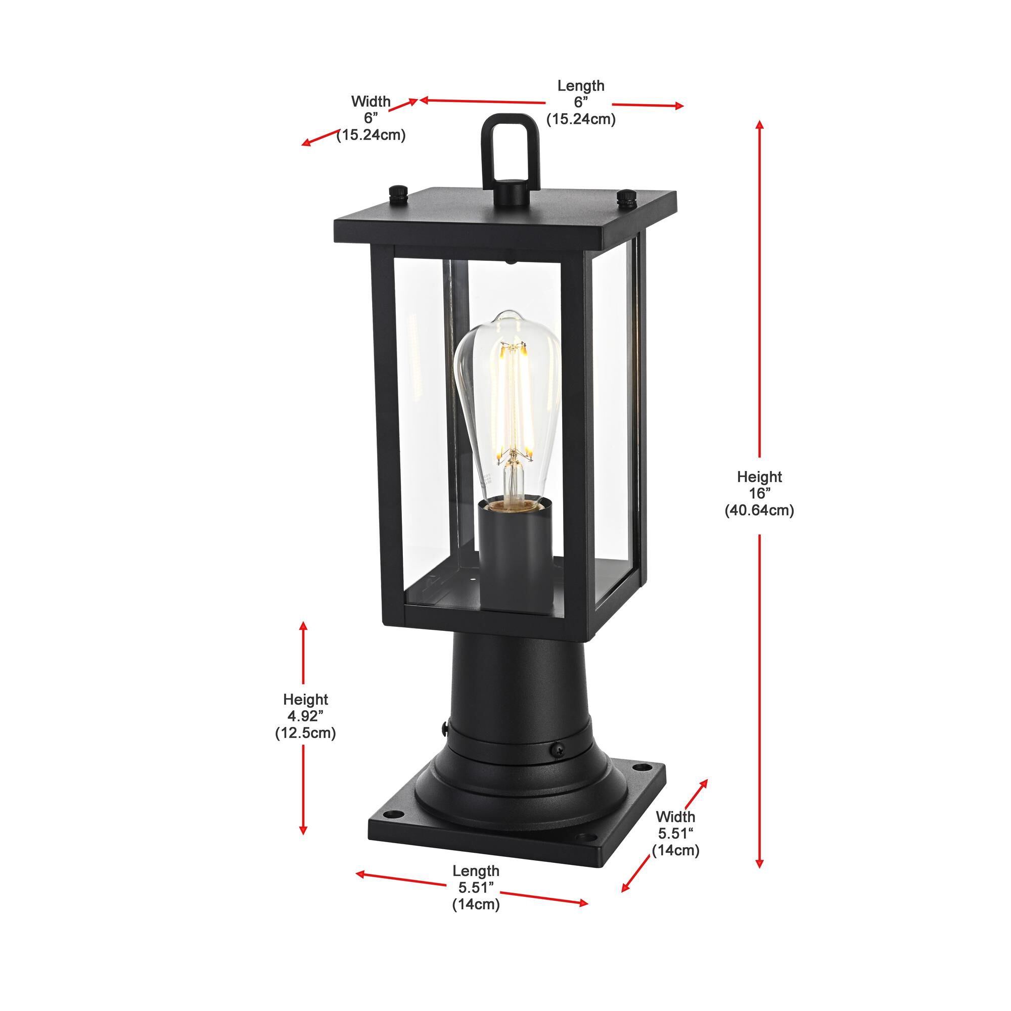 Shown in Black finish