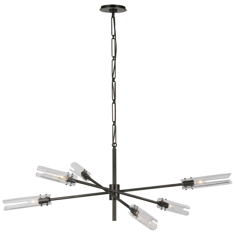 AERIN Casoria 45 Inch 6 Light LED Chandelier by Visual Comfort Signature Collection