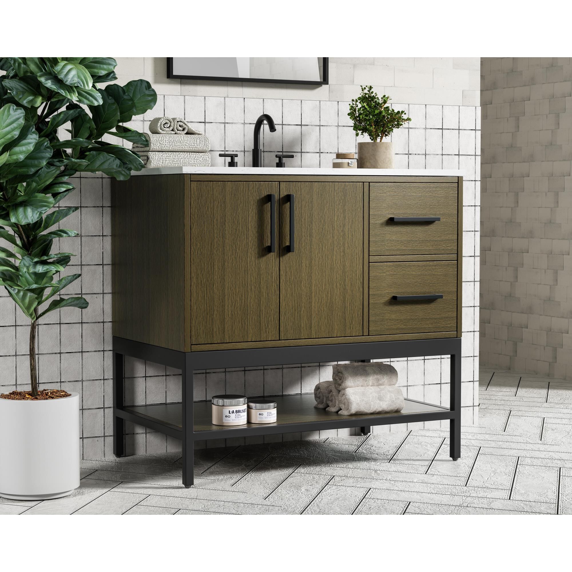 Shown in Chestnut Brown finish