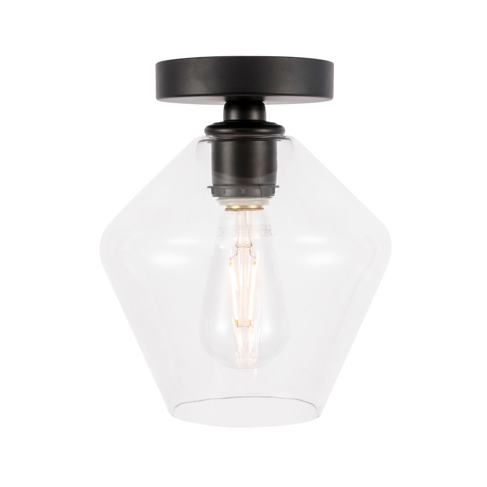 Gene 8 Inch Semi Flush Mount by Elegant Lighting