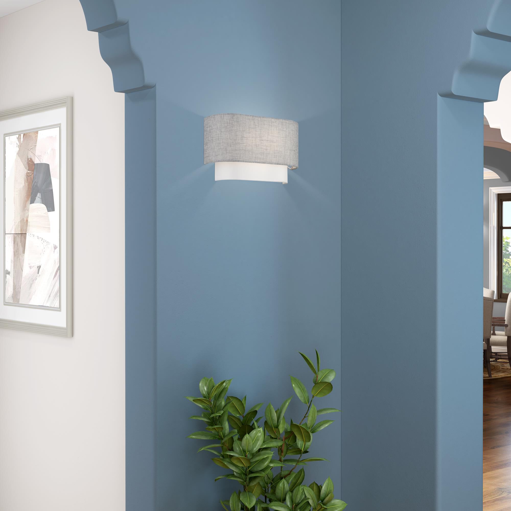 Brookmeade 13 Inch Wall Sconce by Livex Lighting