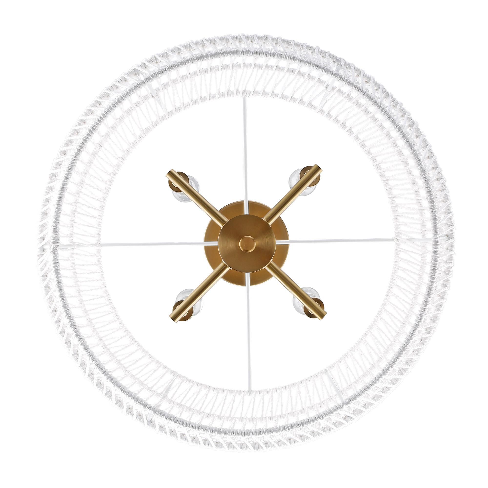 Ellie 19 Inch Semi Flush Mount by Golden Lighting