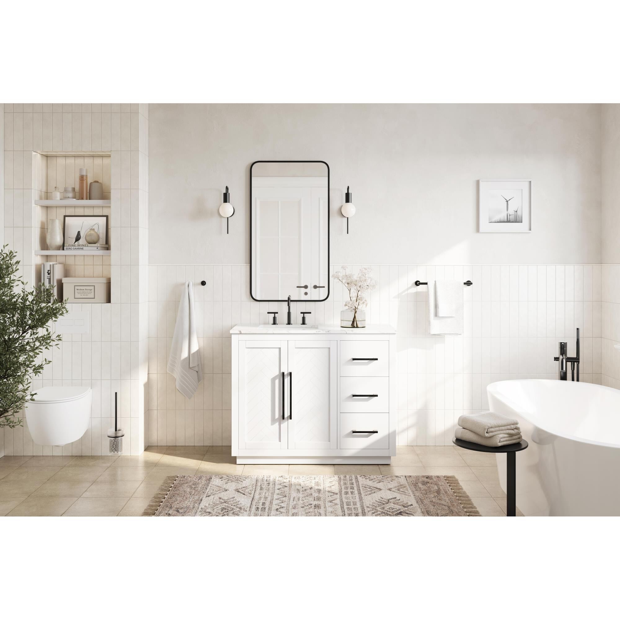 Chase 42 Inch Bath Vanity by Elegant Dcor