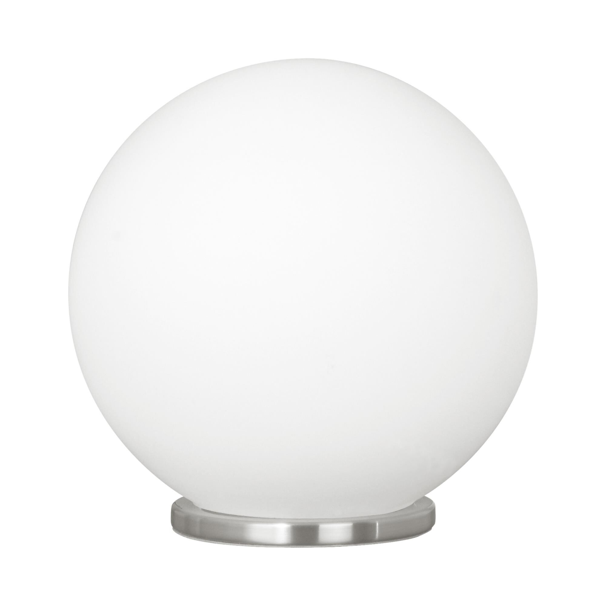 Shown in Silver finish and Opal Frosted glass and Round shade