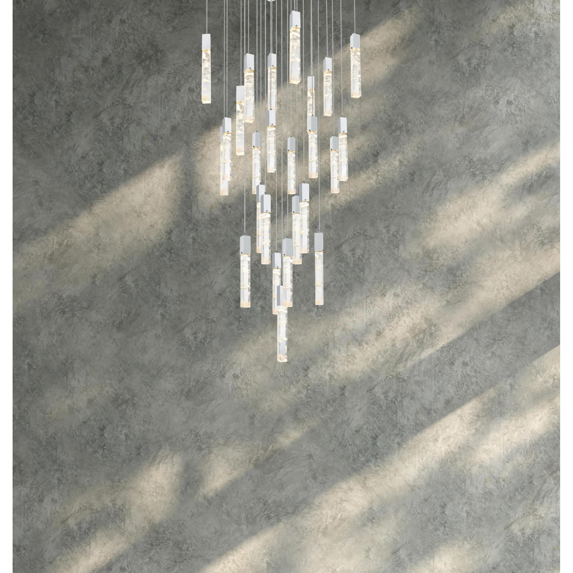 Aurora 36 Inch Multi Light Pendant by Elegant Lighting