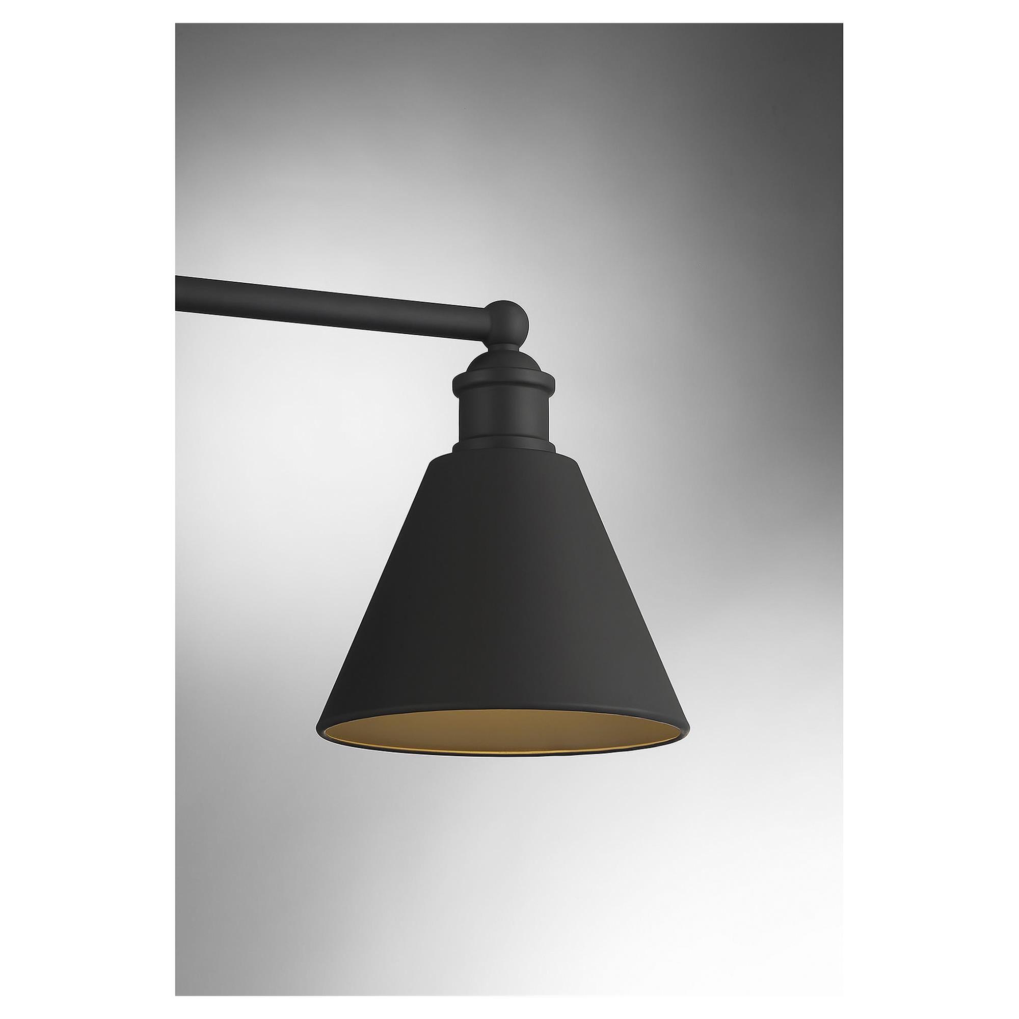 Shown in Matte Black finish and Matte Black Metal shade