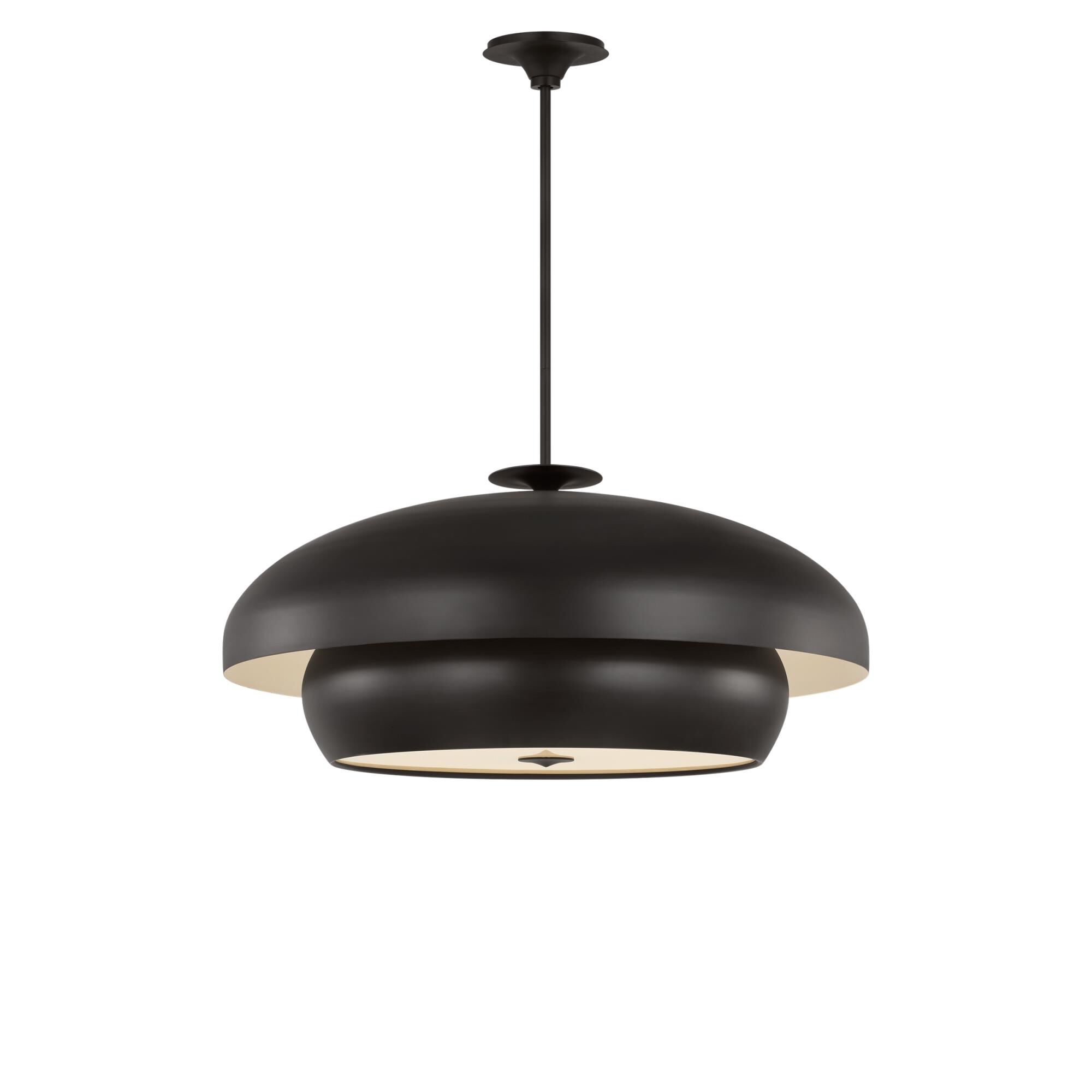 Shown in Aged Iron finish and Silk Print Inside, Clear Outside Tempered glass