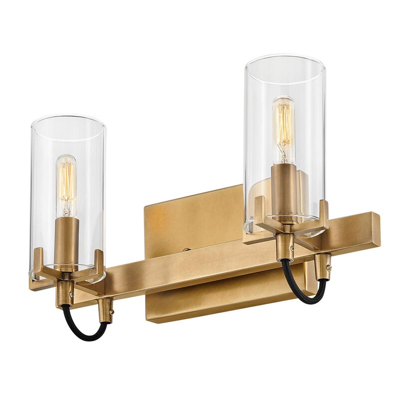 Ryden 14 Inch 2 Light Bath Vanity Light by Hinkley