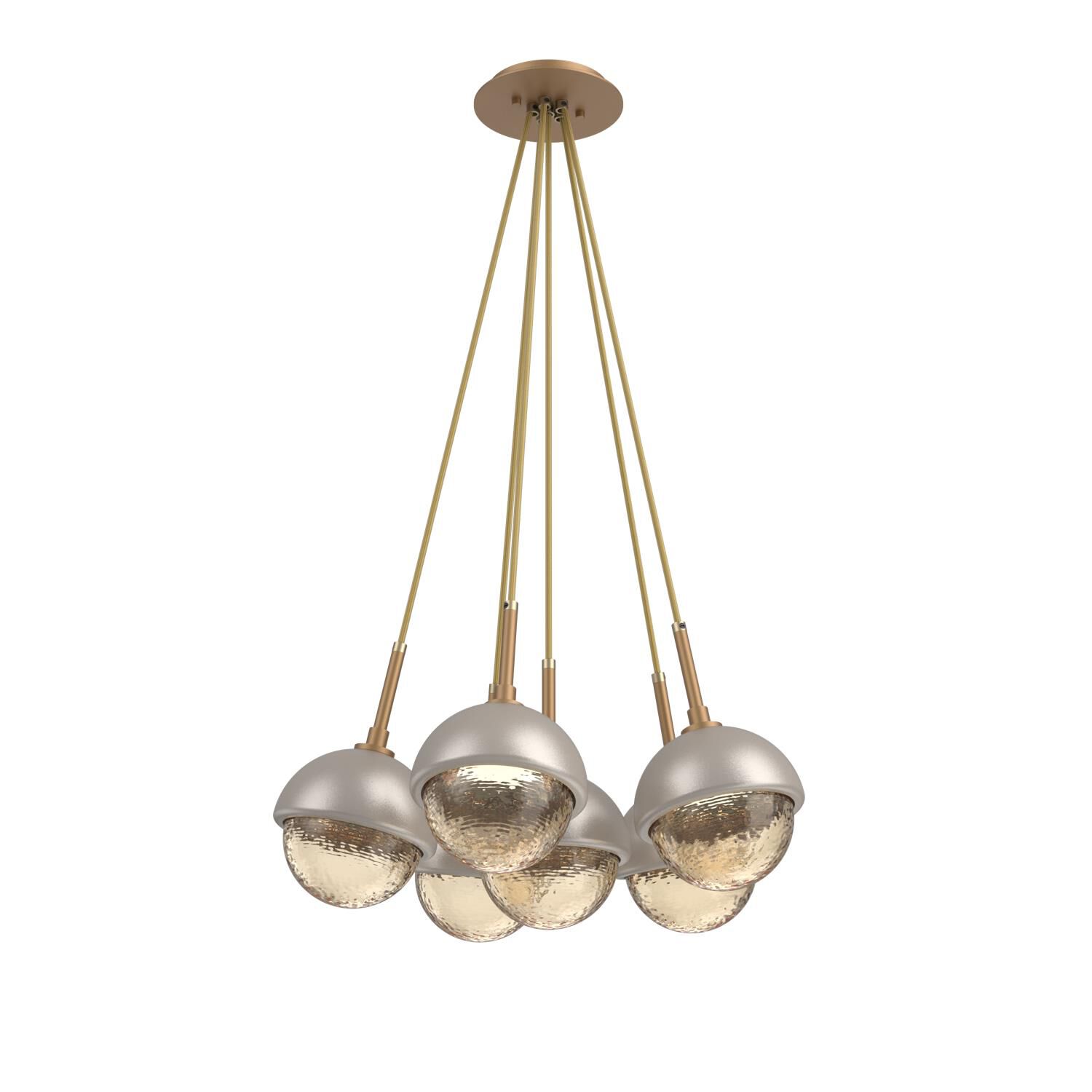 Shown in Novel Brass finish and Amber glass and Beige Silver accent