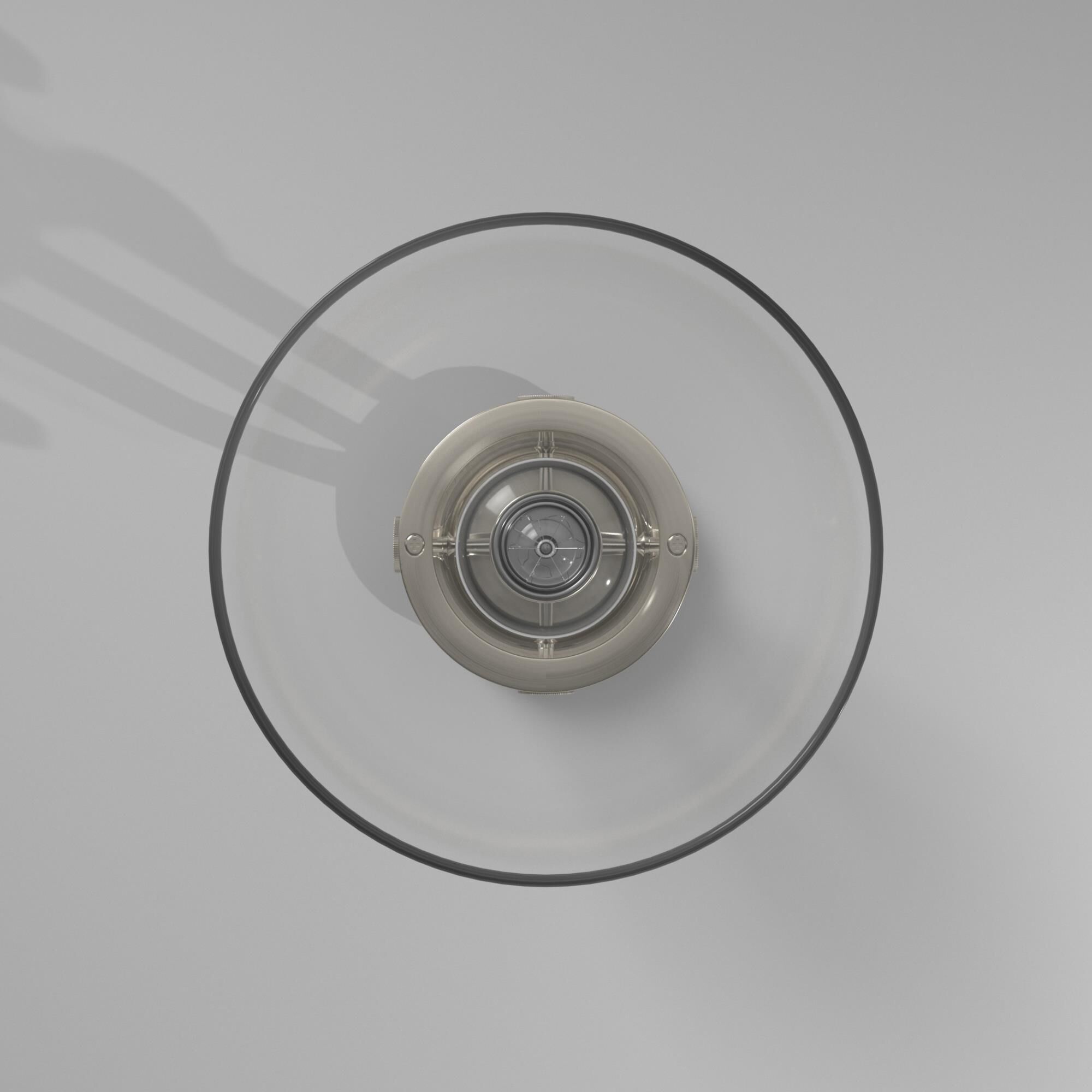 Shown in Brushed Satin Nickel finish and Bulb Tint: Amber accent