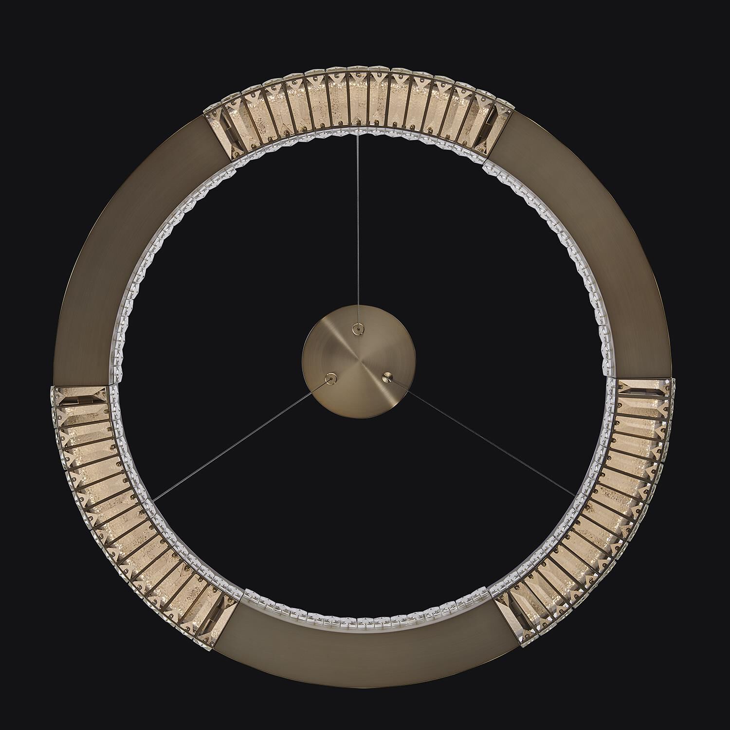 Shown in Winter Brass finish and Firenze Clear crystal