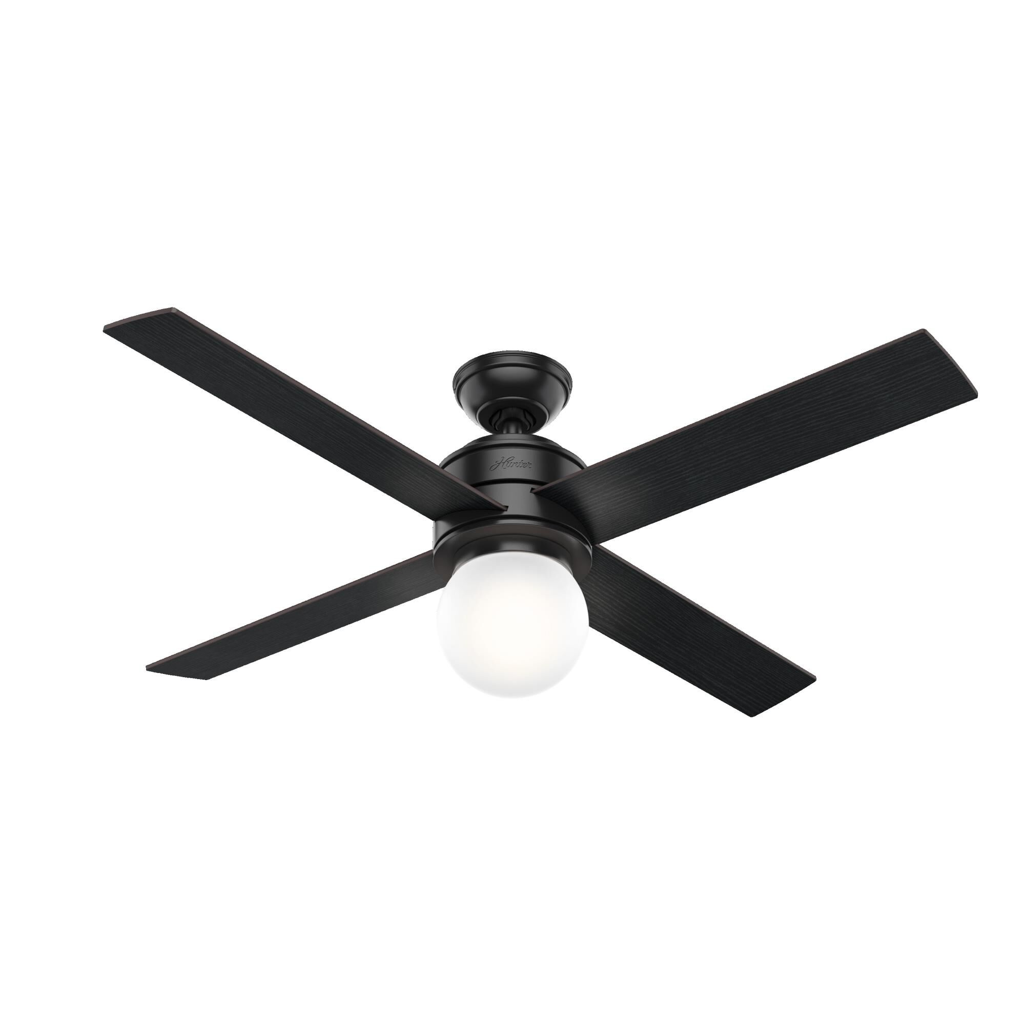 Hepburn 52 Inch Ceiling Fan with Light Kit by Hunter Fan