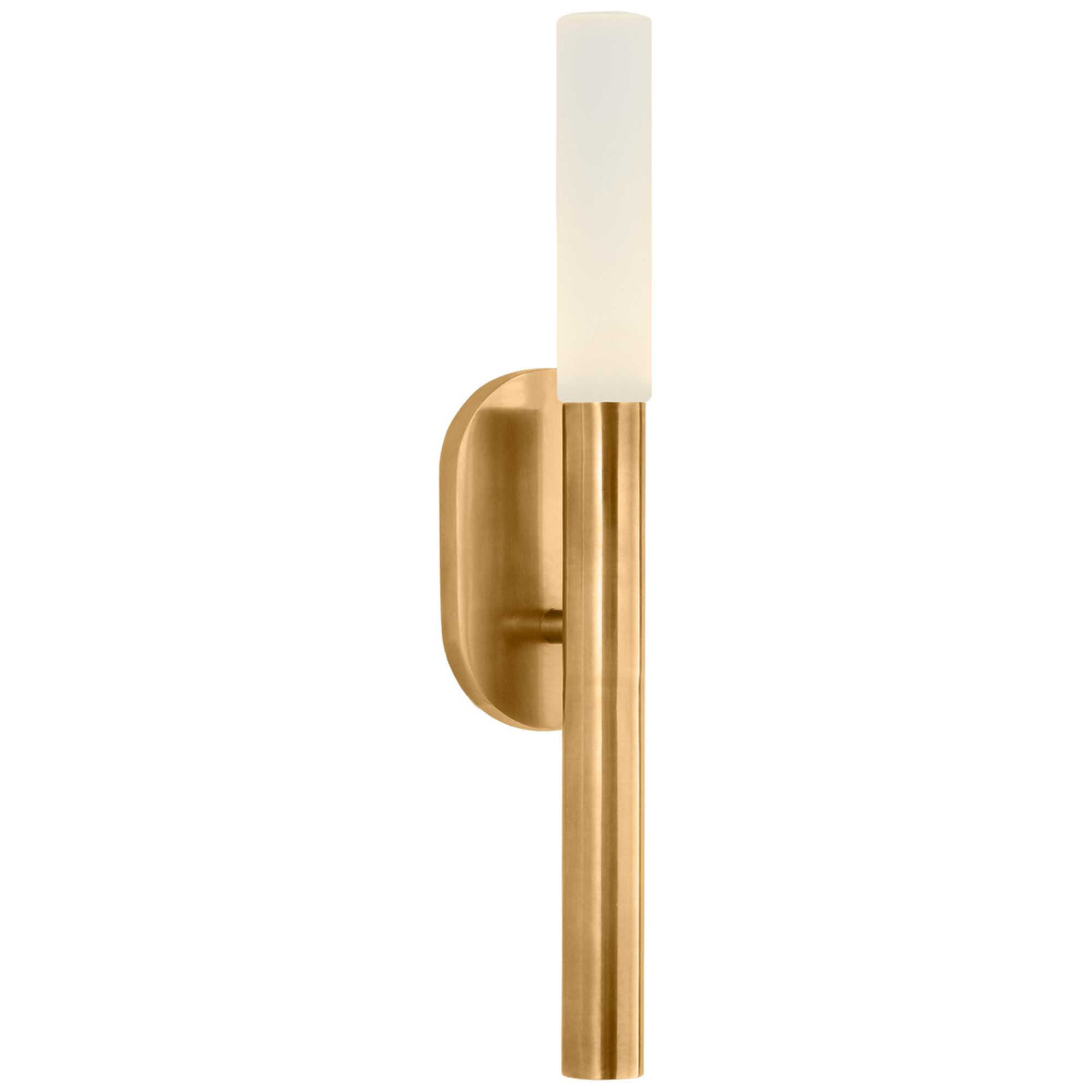 Shown in Antique-Burnished Brass finish and Etched Crystal glass