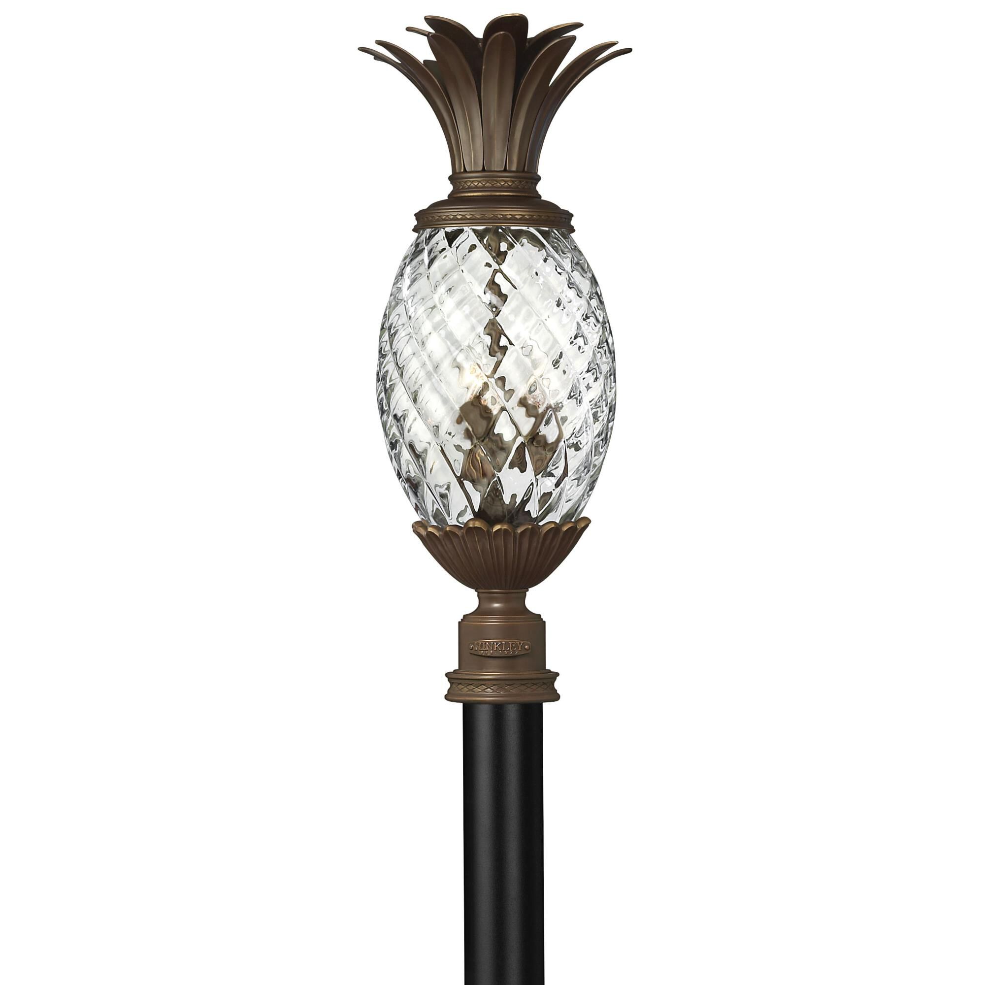 Plantation 25 Inch Tall 3 Light Outdoor Post Lamp by Hinkley Lighting
