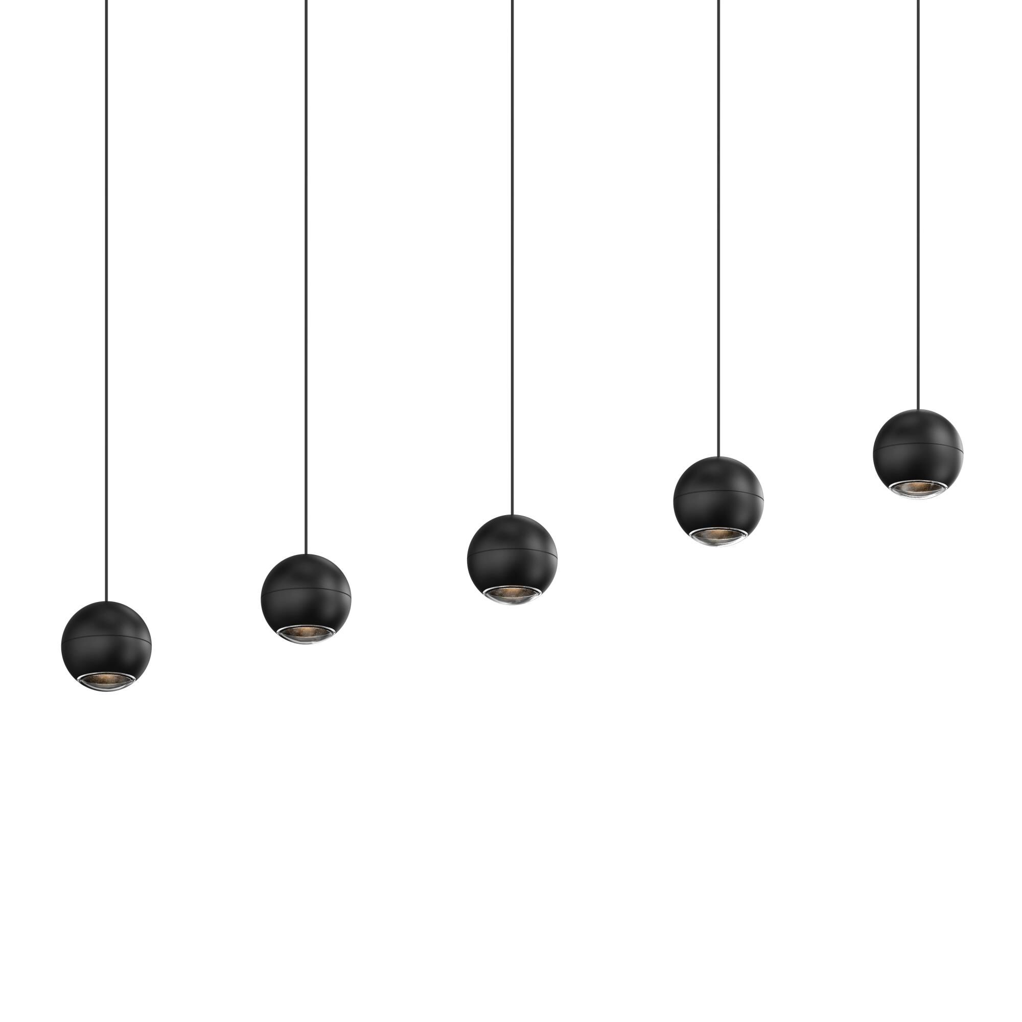 Hemisphere 15 Inch 5 Light Linear Suspension Light by SONNEMAN