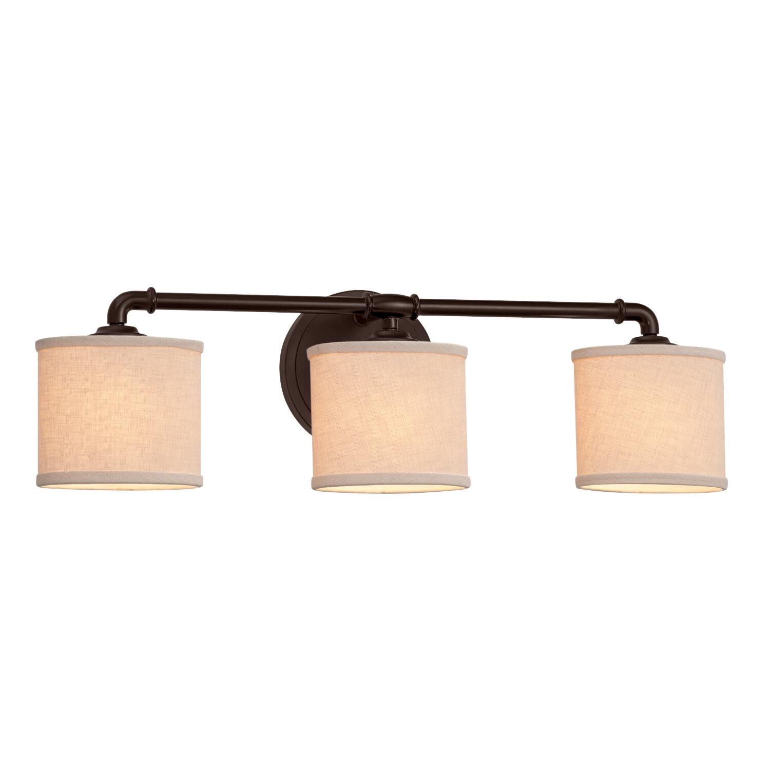 Textile 26 Inch 3 Light Bath Vanity Light by Justice Design Group