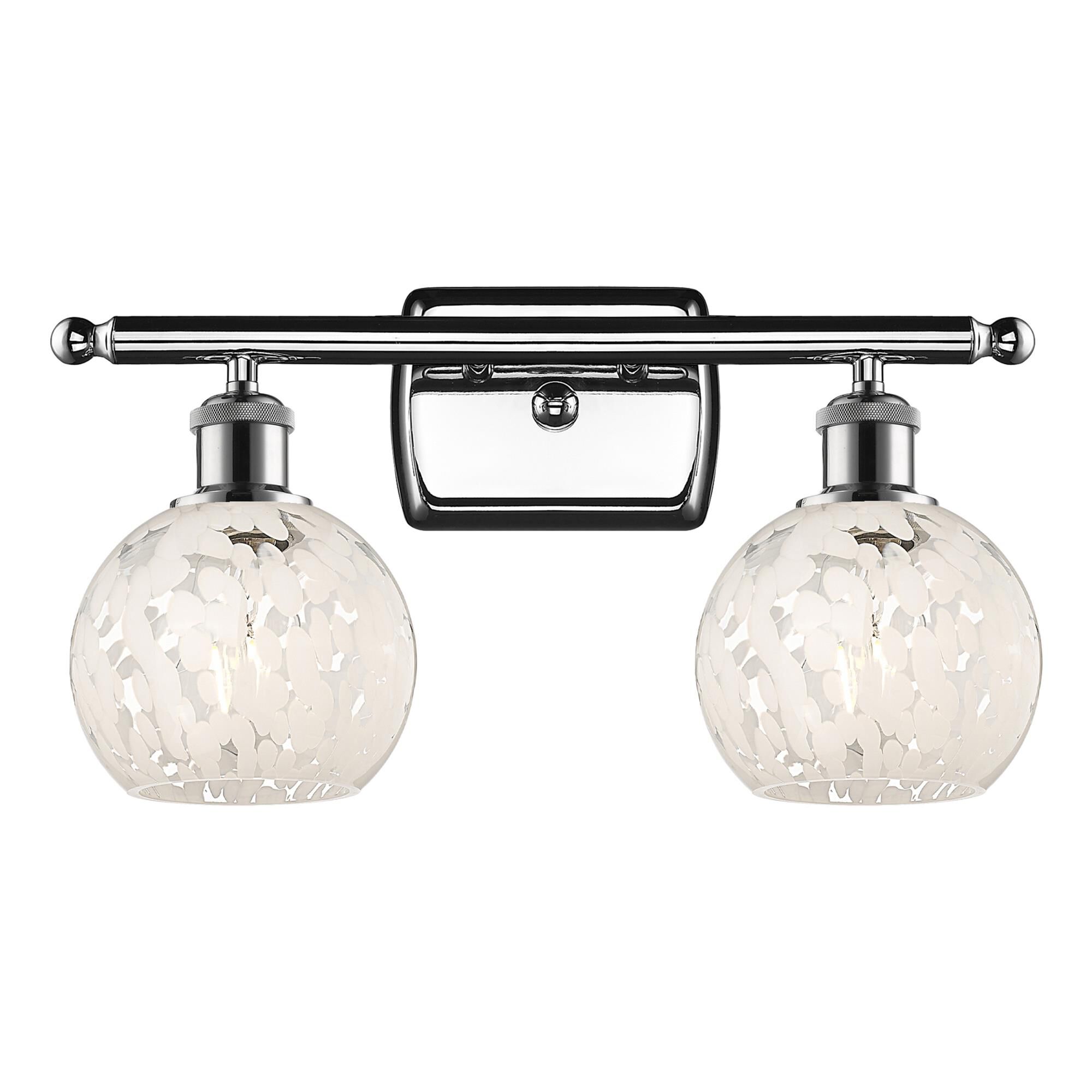 Bruno Marashlian White Mouchette 16 Inch Bath Vanity Light by Innovations Lighting