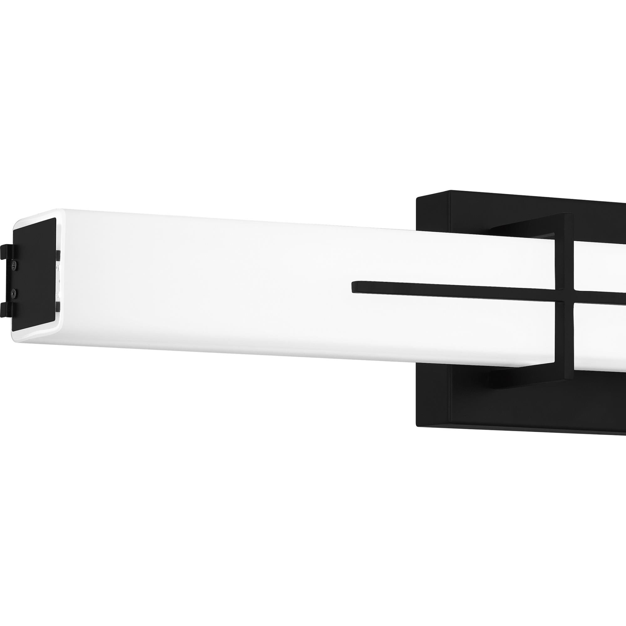 Shown in Matte Black finish and Opal Etched glass