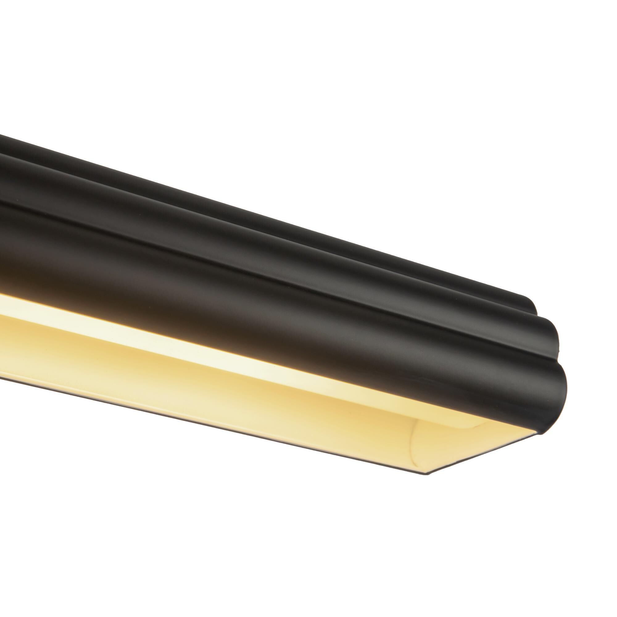 Shown in Matte Black finish and Frosted Acrylic Diffuser glass and Aluminum shade