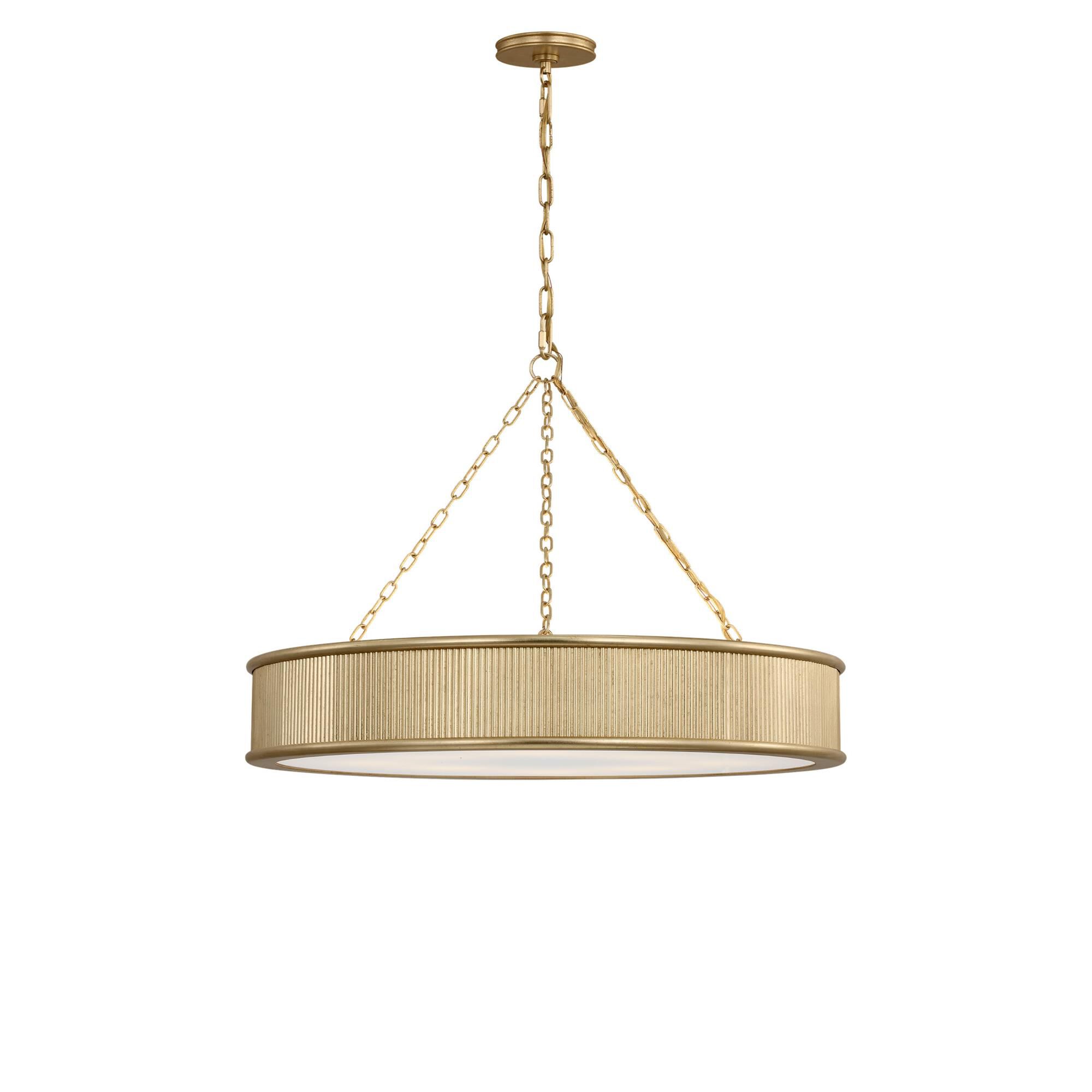 Shown in Gild finish and Silk Screen White Inside, Clear Outside shade