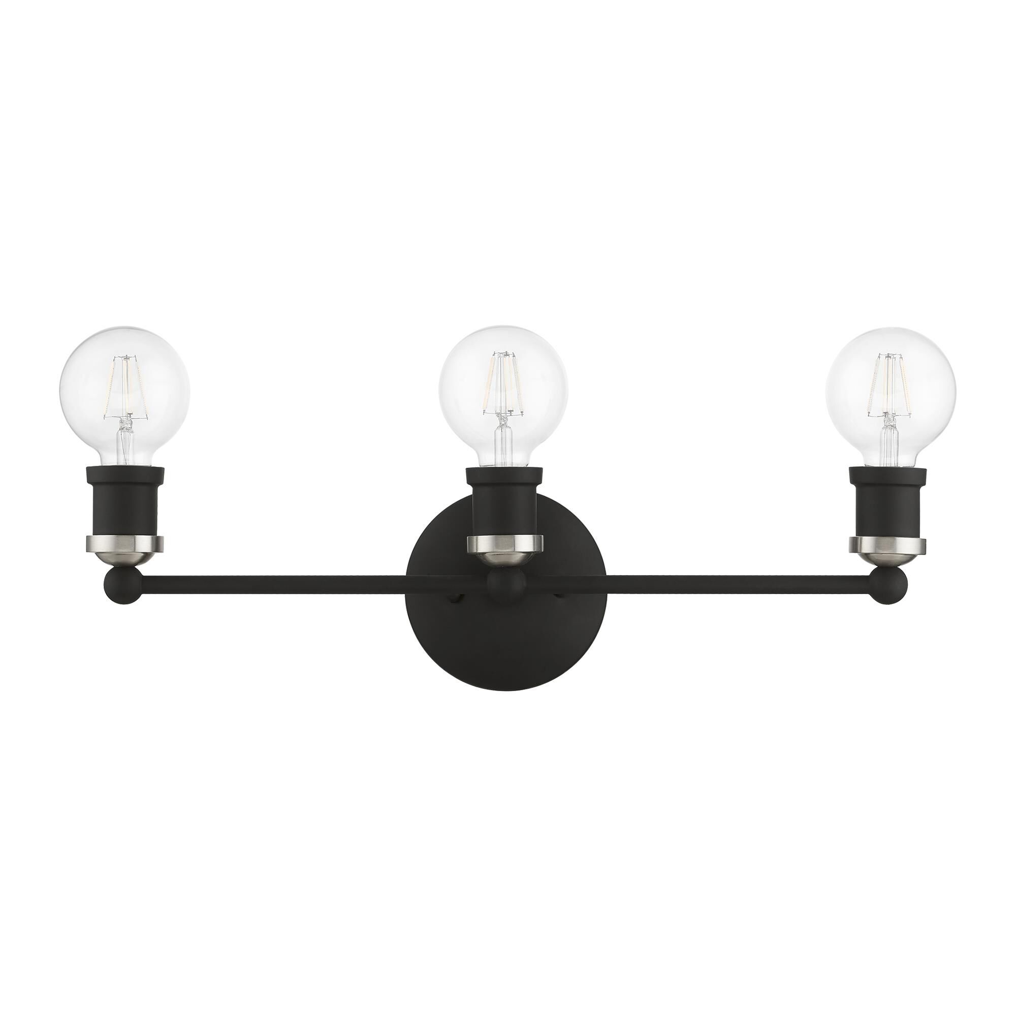 Shown in Black with Brushed Nickel Accents finish
