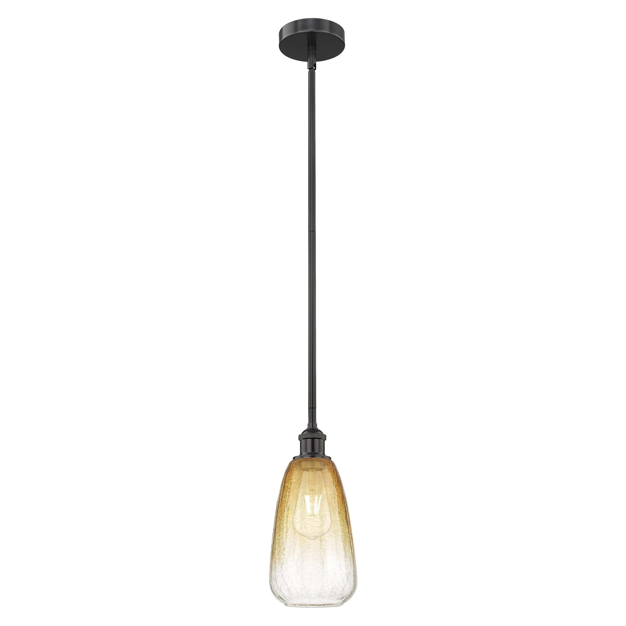 Shown in Matte Black finish and Amber glass