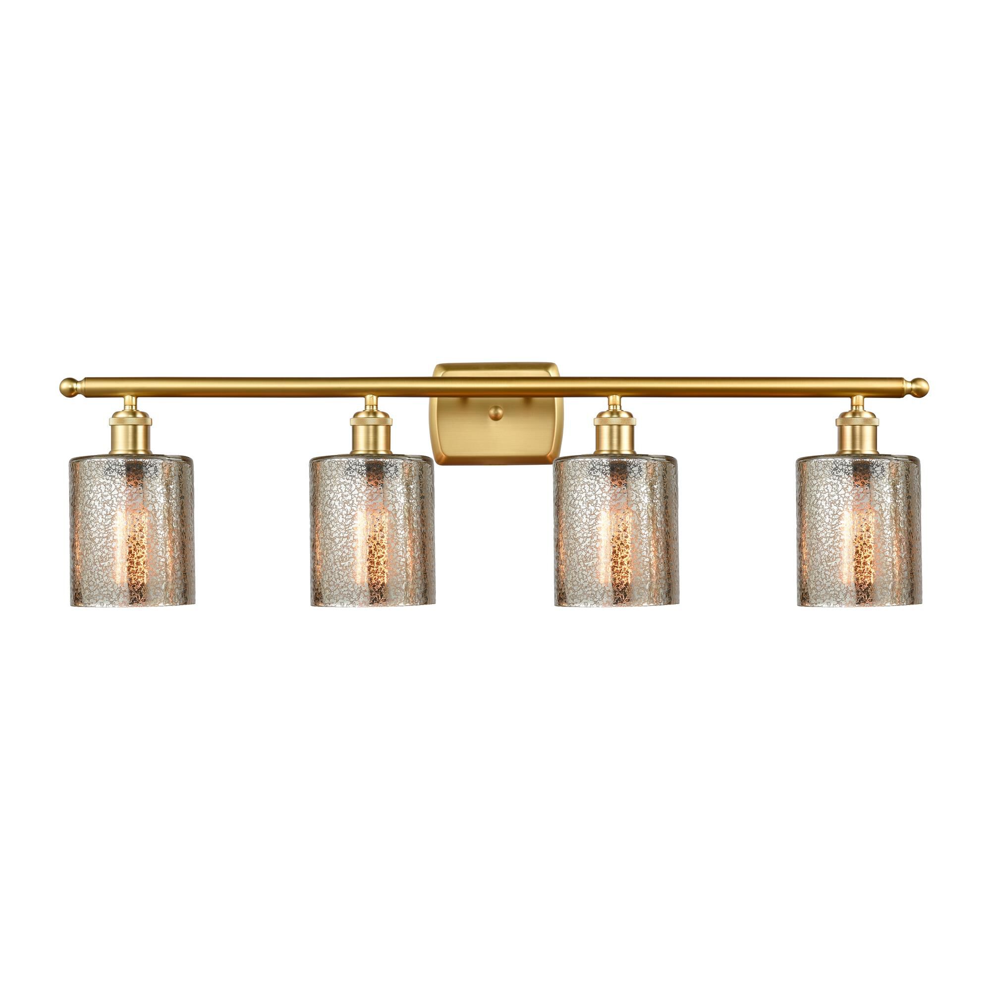 Shown in Satin Gold finish and Mercury CoSGleskill glass