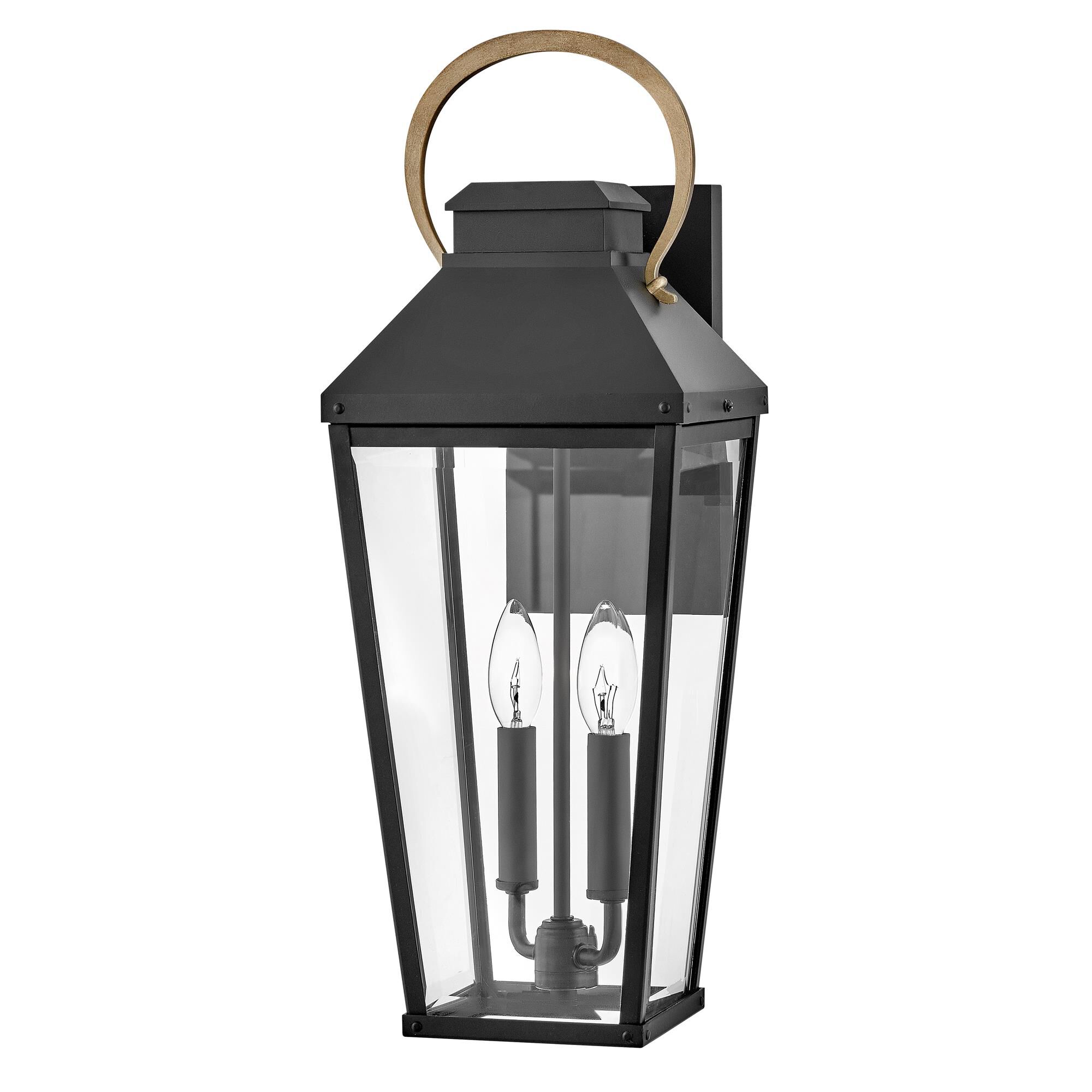Shown in Black with Burnished Bronze Accents finish and Clear Beveled glass