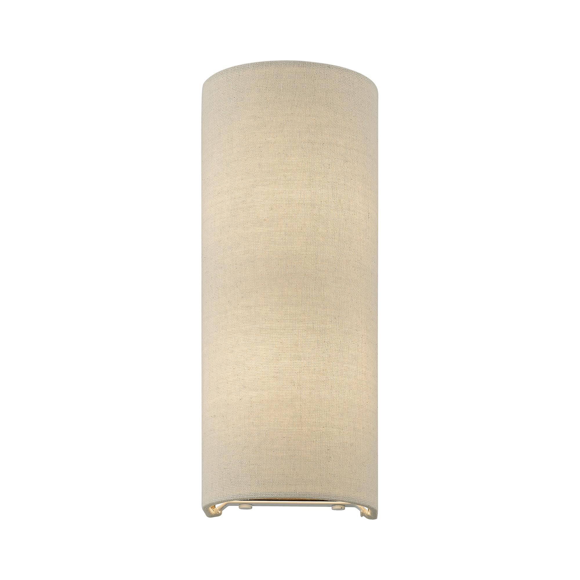 Shown in Antique Gold Leaf finish and Hand Crafted Parchment Color Hardback Fabric shade