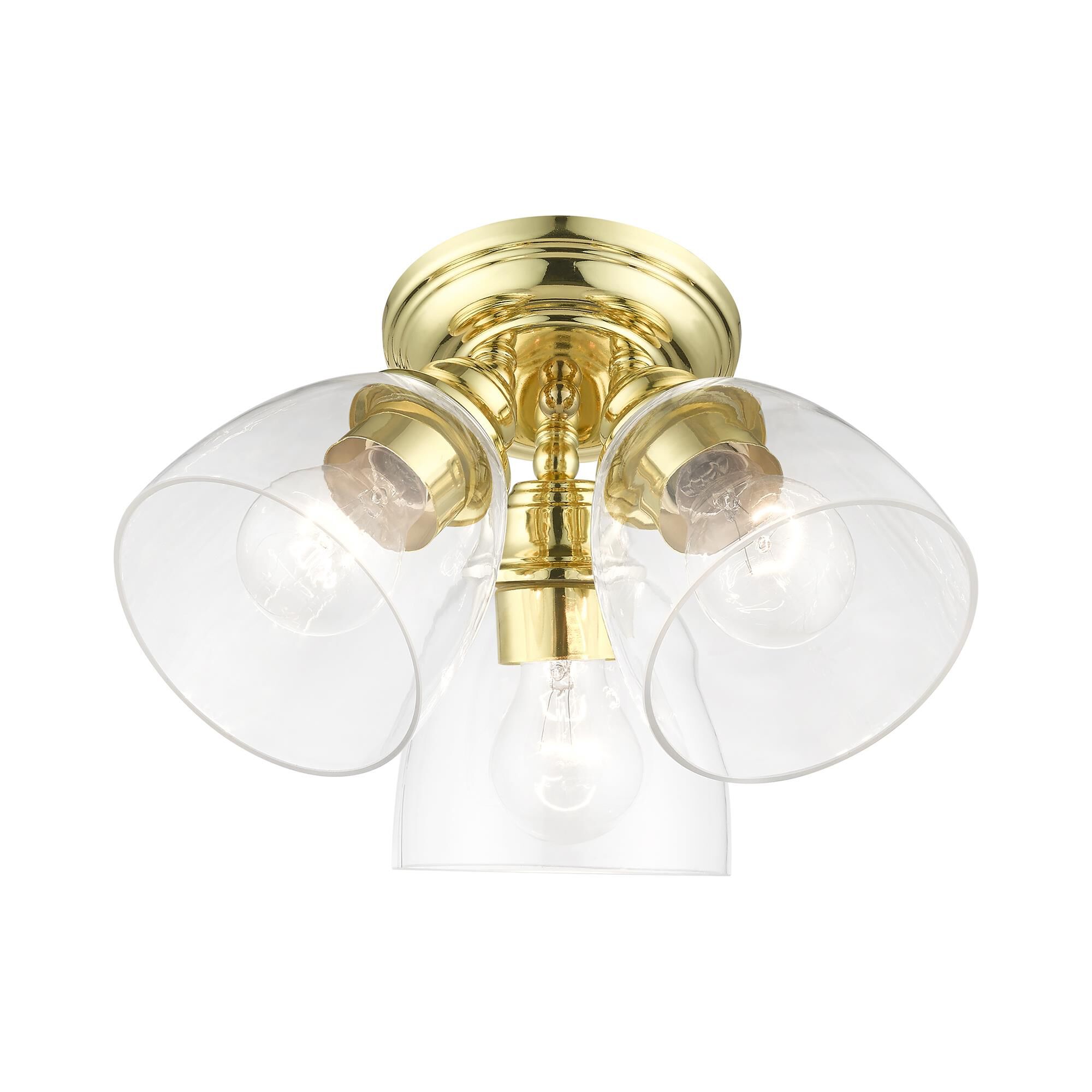 Montgomery 14 Inch 3 Light Semi Flush Mount by Livex Lighting