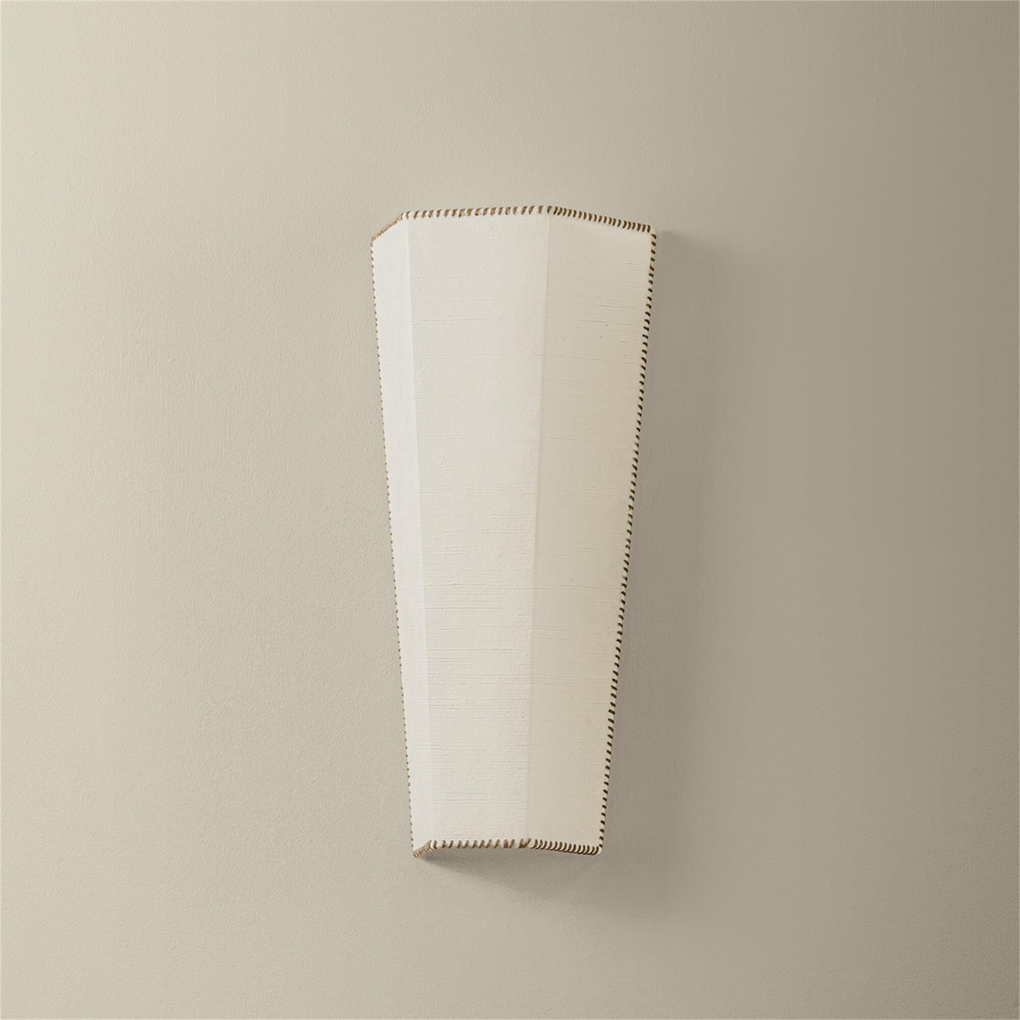 Shown in Soft White finish and Handmade Paper shade