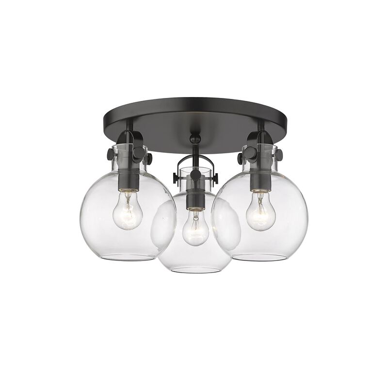 Bruno Marashlian Newton Sphere 19 Inch 3 Light Flush Mount by Innovations Lighting