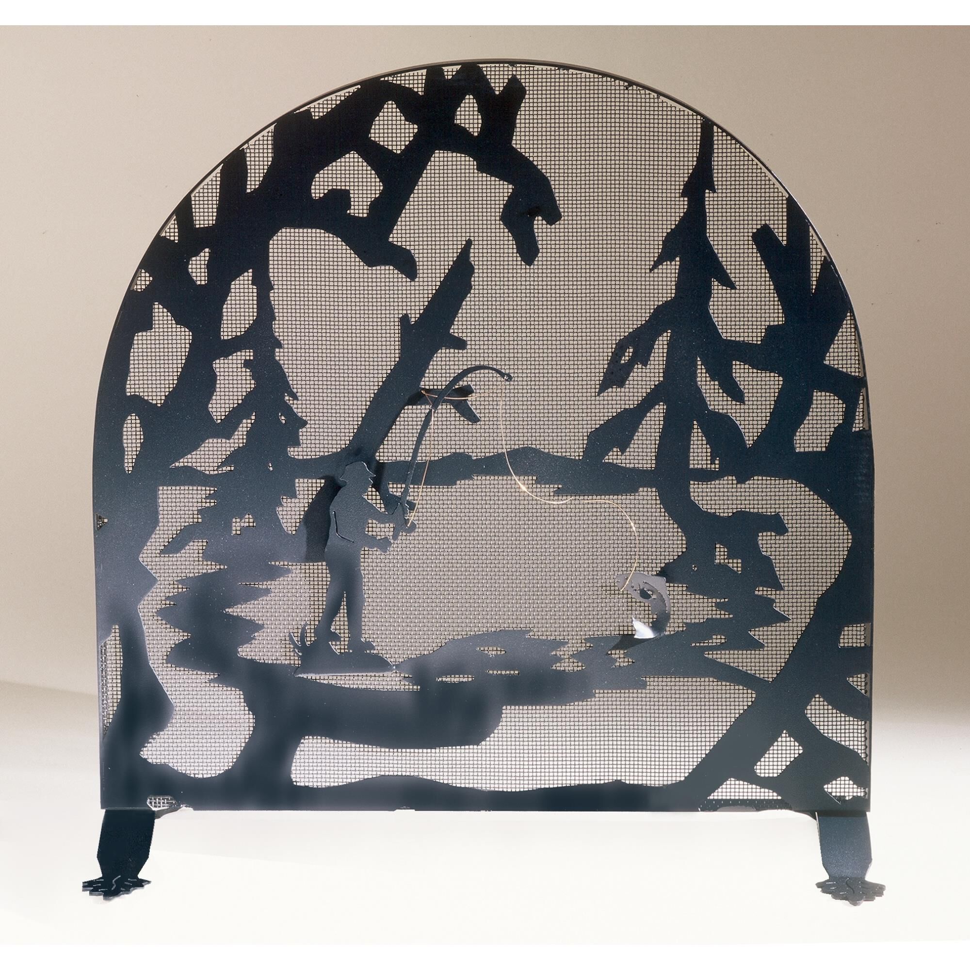 Fly Fishing Creek Fireplace Screen by Meyda Lighting