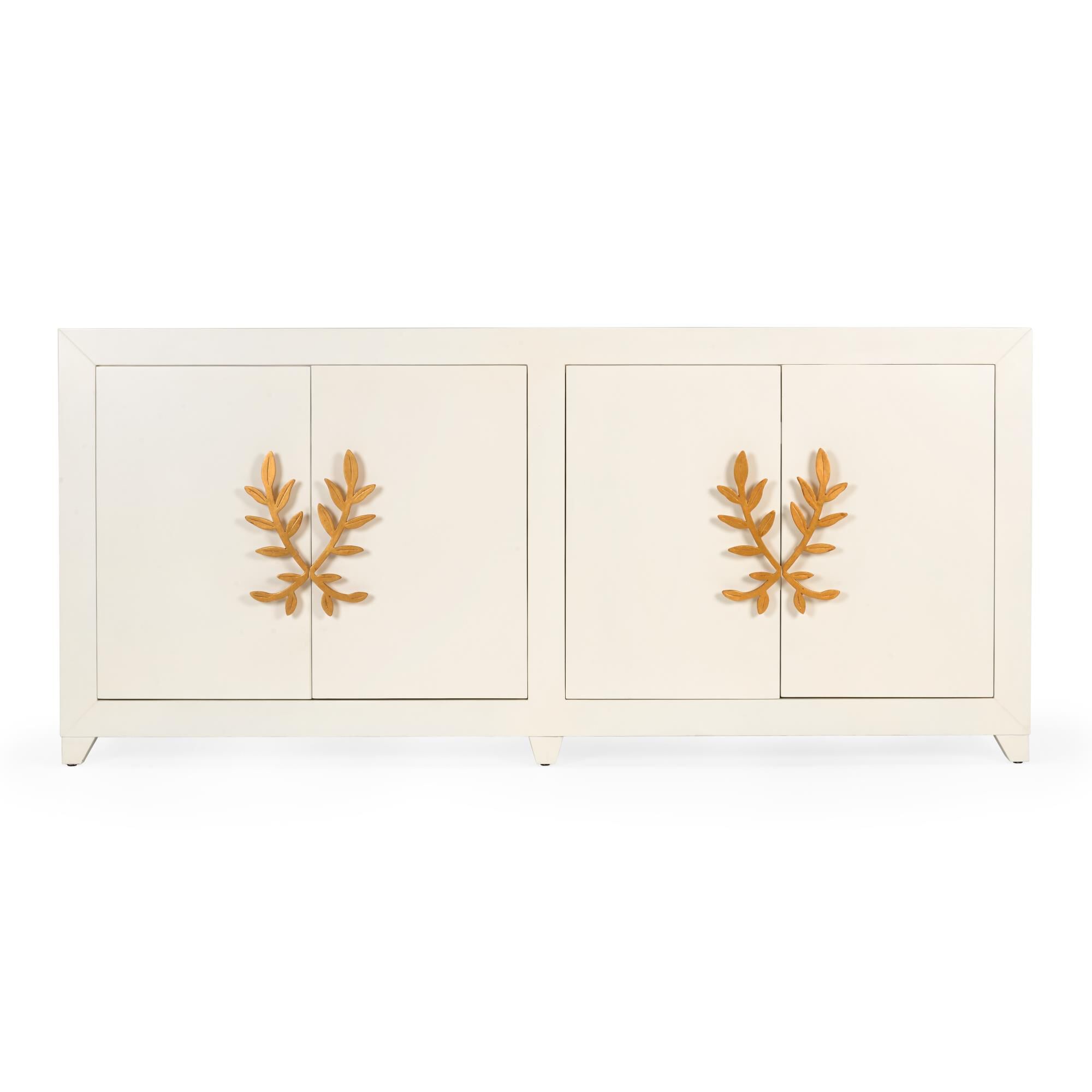 Shown in Antique White - Gold Leaf finish