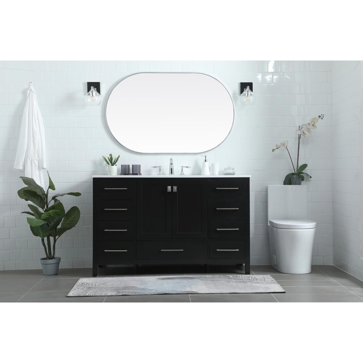 Irene 54 Inch Bath Vanity by Elegant Decor