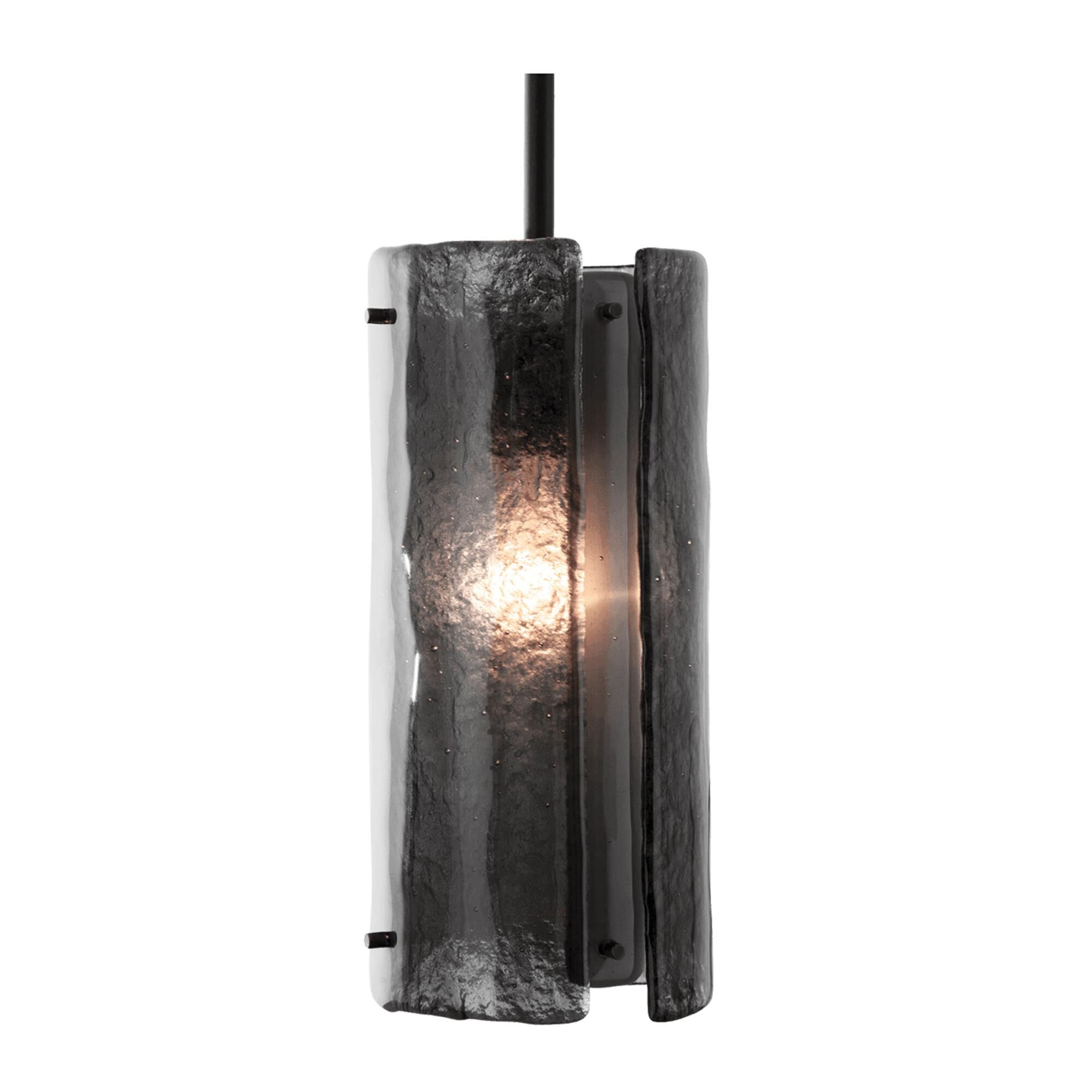 Shown in Flat Bronze finish and Smoke Granite glass